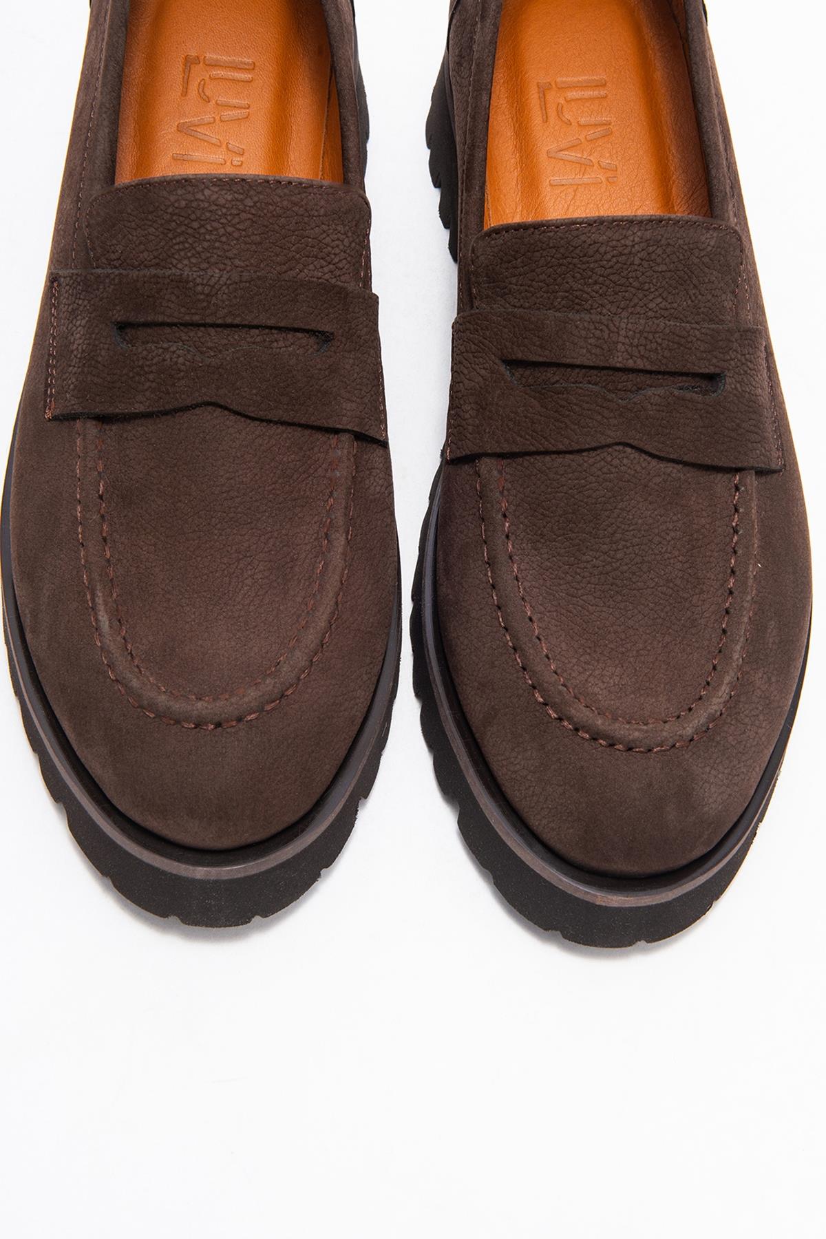 Vionel - Brown Nubuck Genuine Leather Loafer (Women)