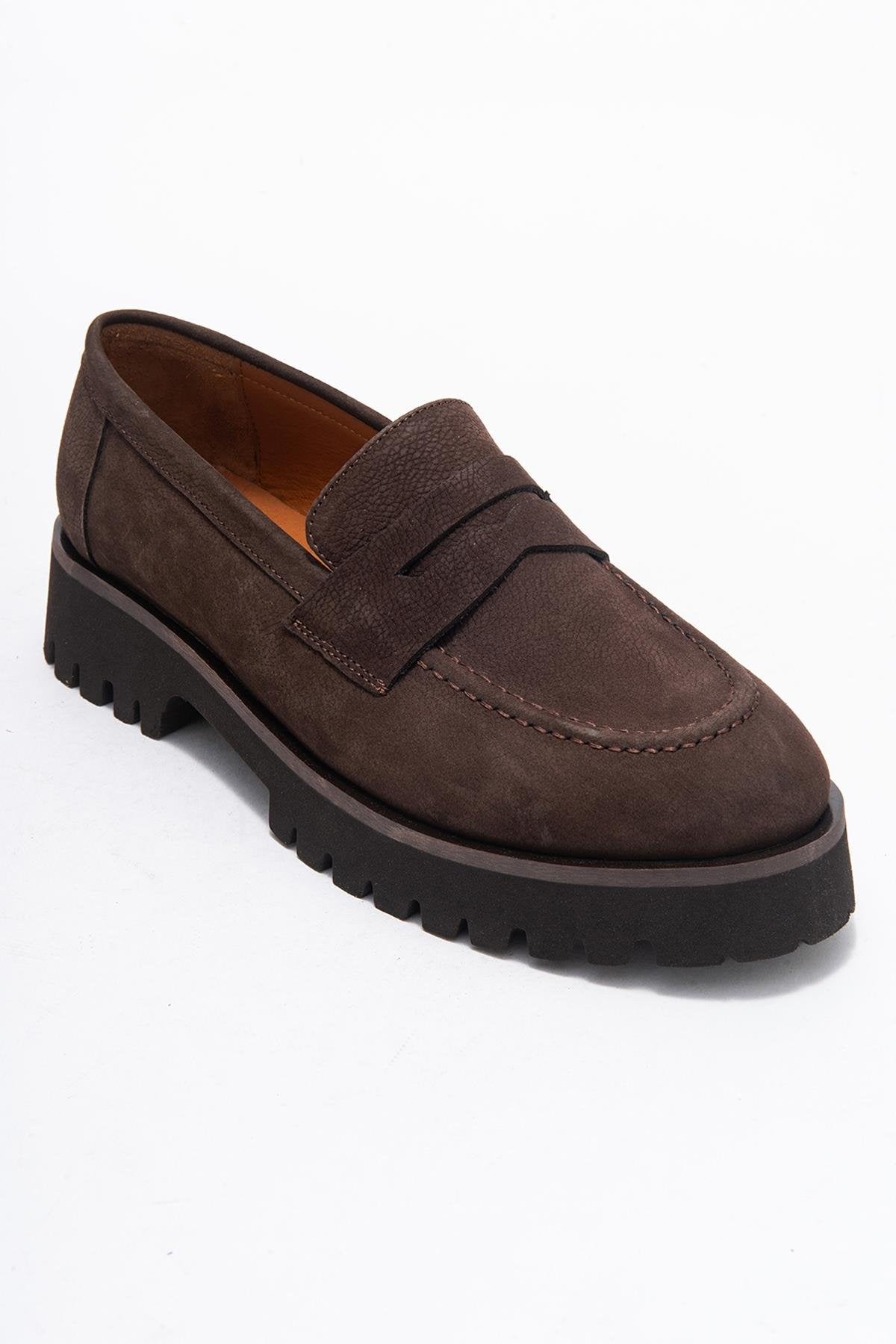 Vionel - Brown Nubuck Genuine Leather Loafer (Women)