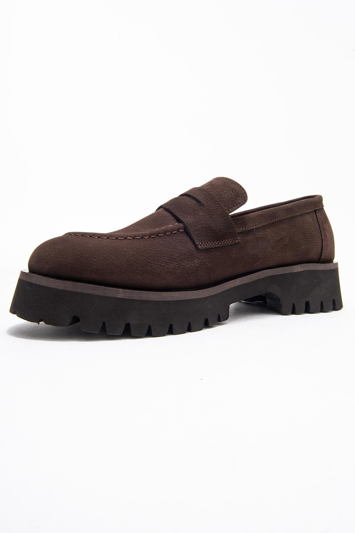 Vionel - Brown Nubuck Genuine Leather Loafer (Women)