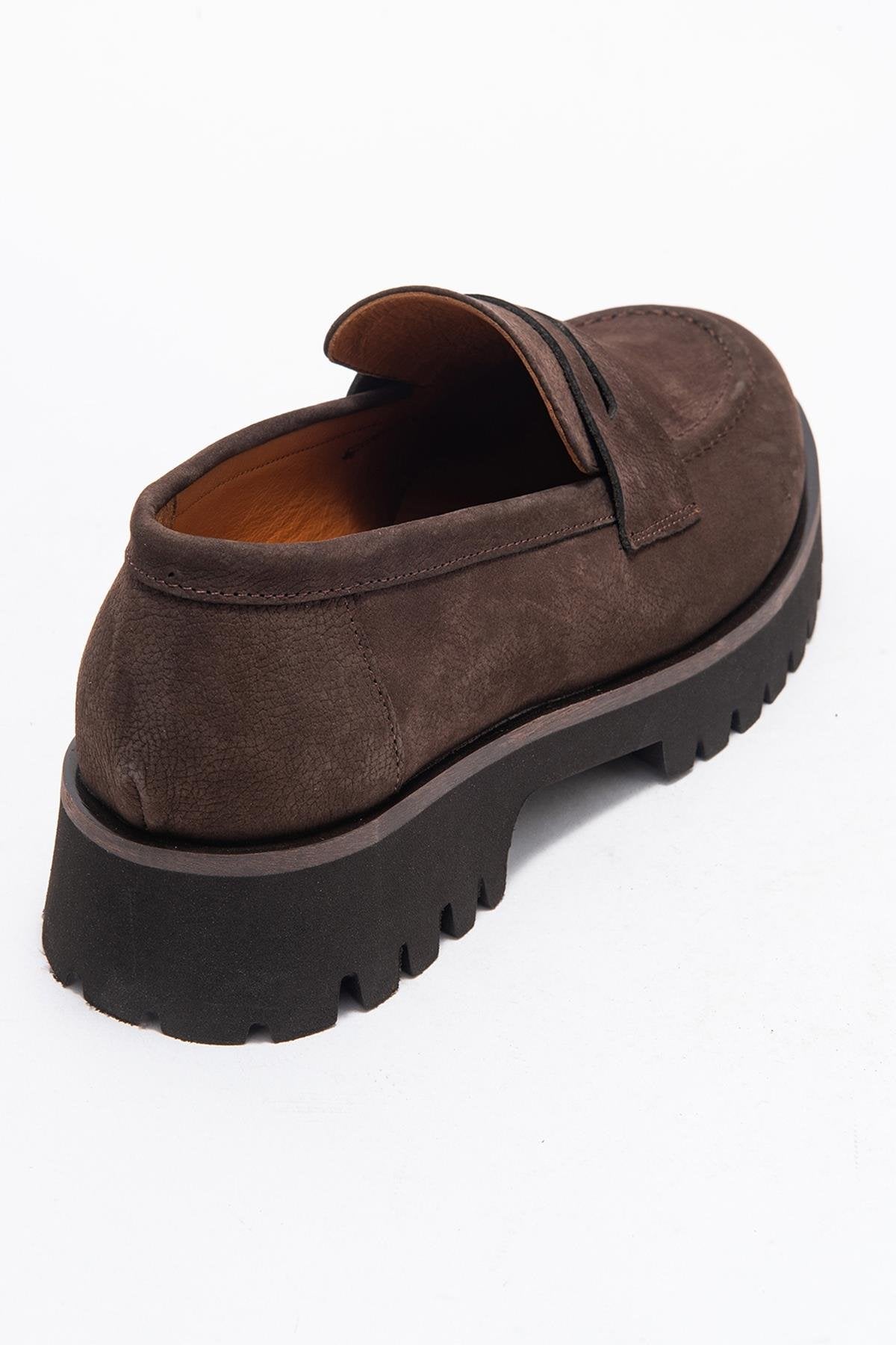 Vionel - Brown Nubuck Genuine Leather Loafer (Women)