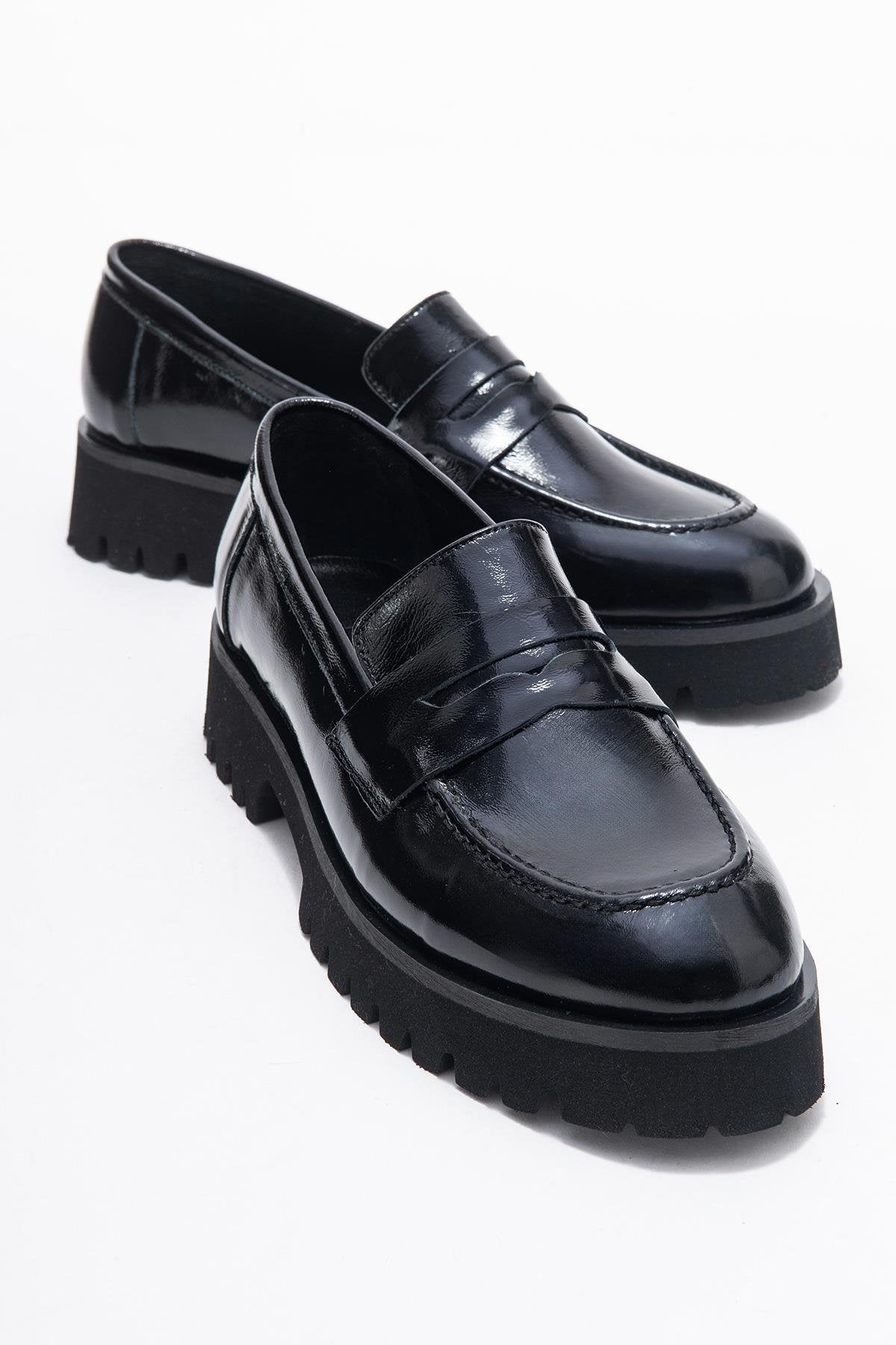 Vionel - Black Patent Genuine Leather Loafer (Women)