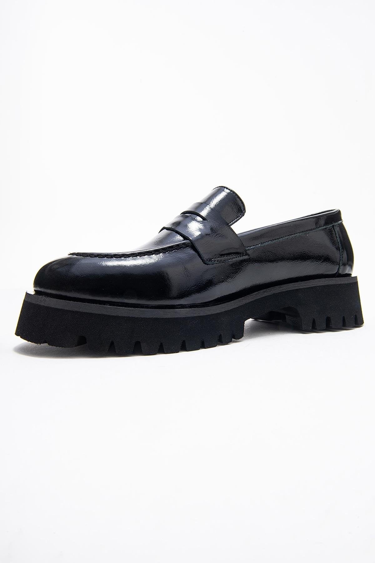 Vionel - Black Patent Genuine Leather Loafer (Women)