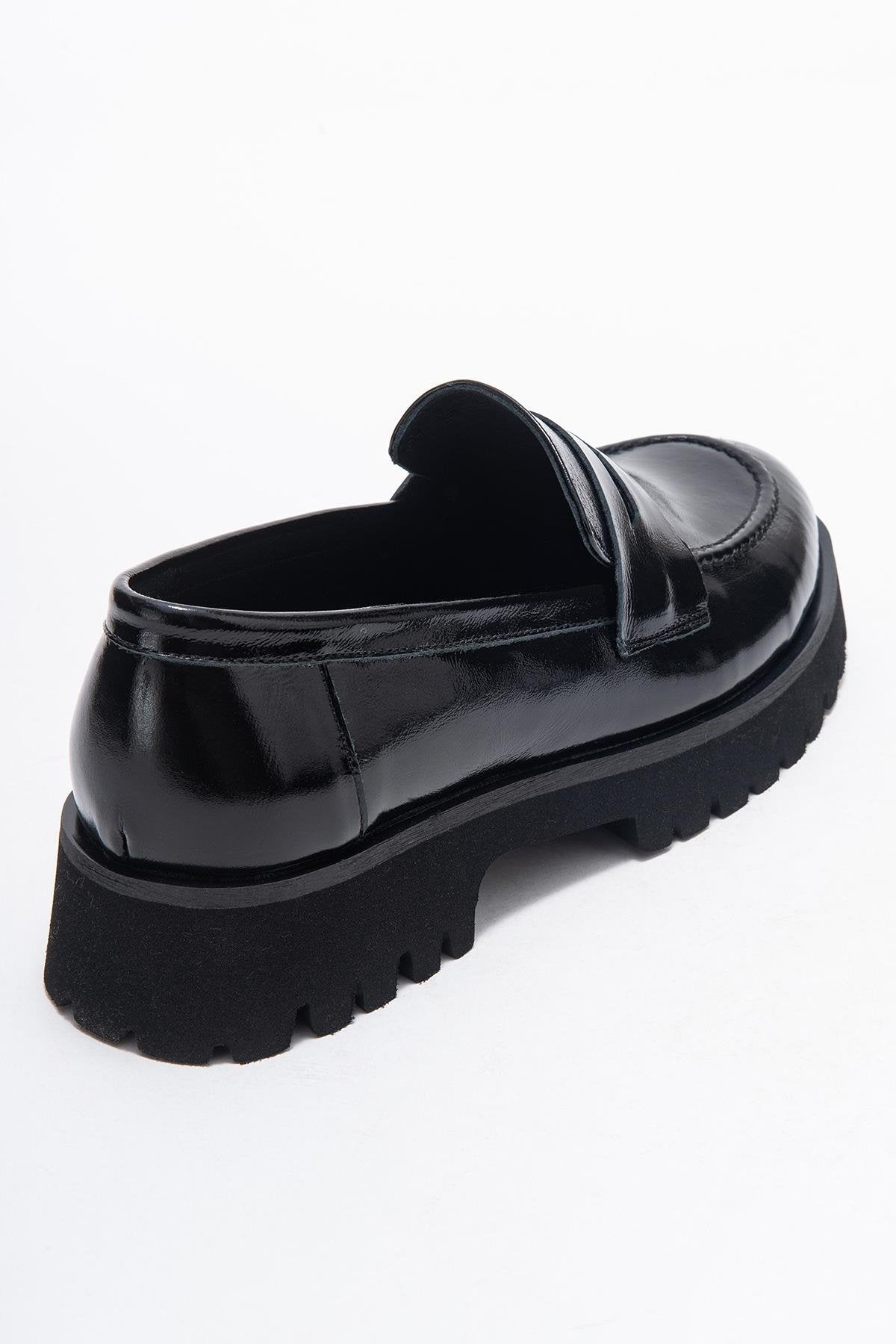 Vionel - Black Patent Genuine Leather Loafer (Women)