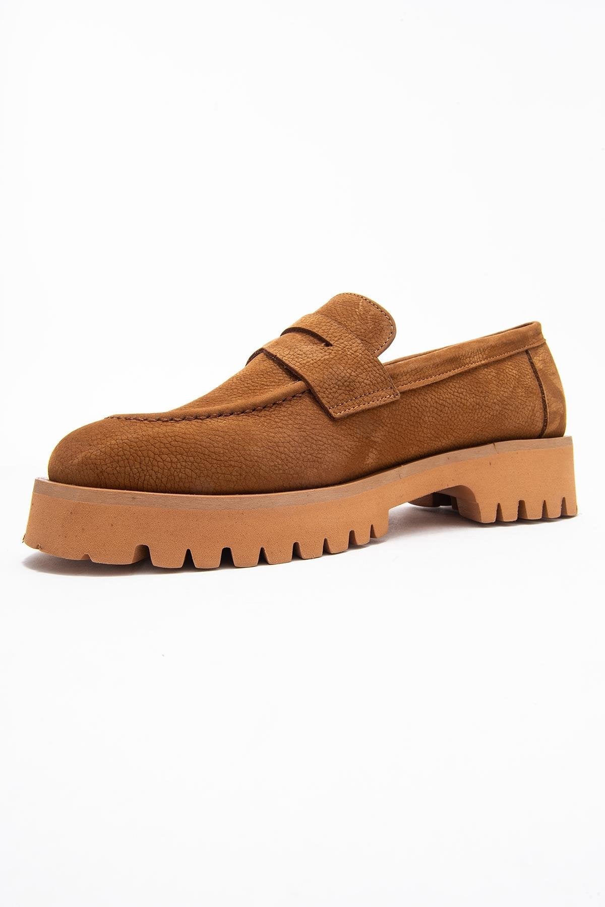 Vionel - Tan Nubuck Genuine Leather Loafer (Women)