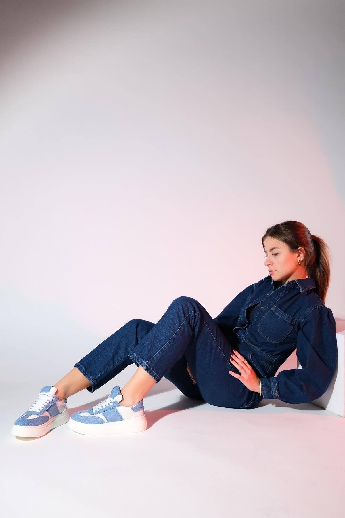 Jose - Blue Denim Sport Sneaker (Women)