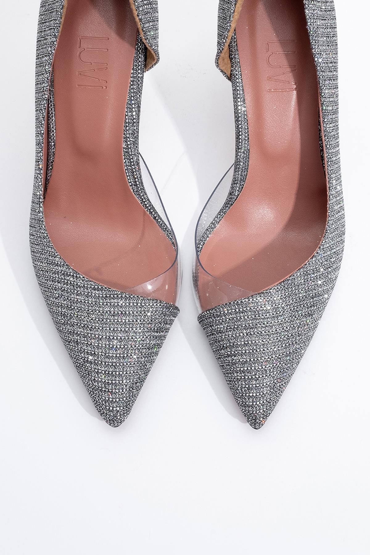 Ursula - Platinum Metallic Heeled Shoe (Women)