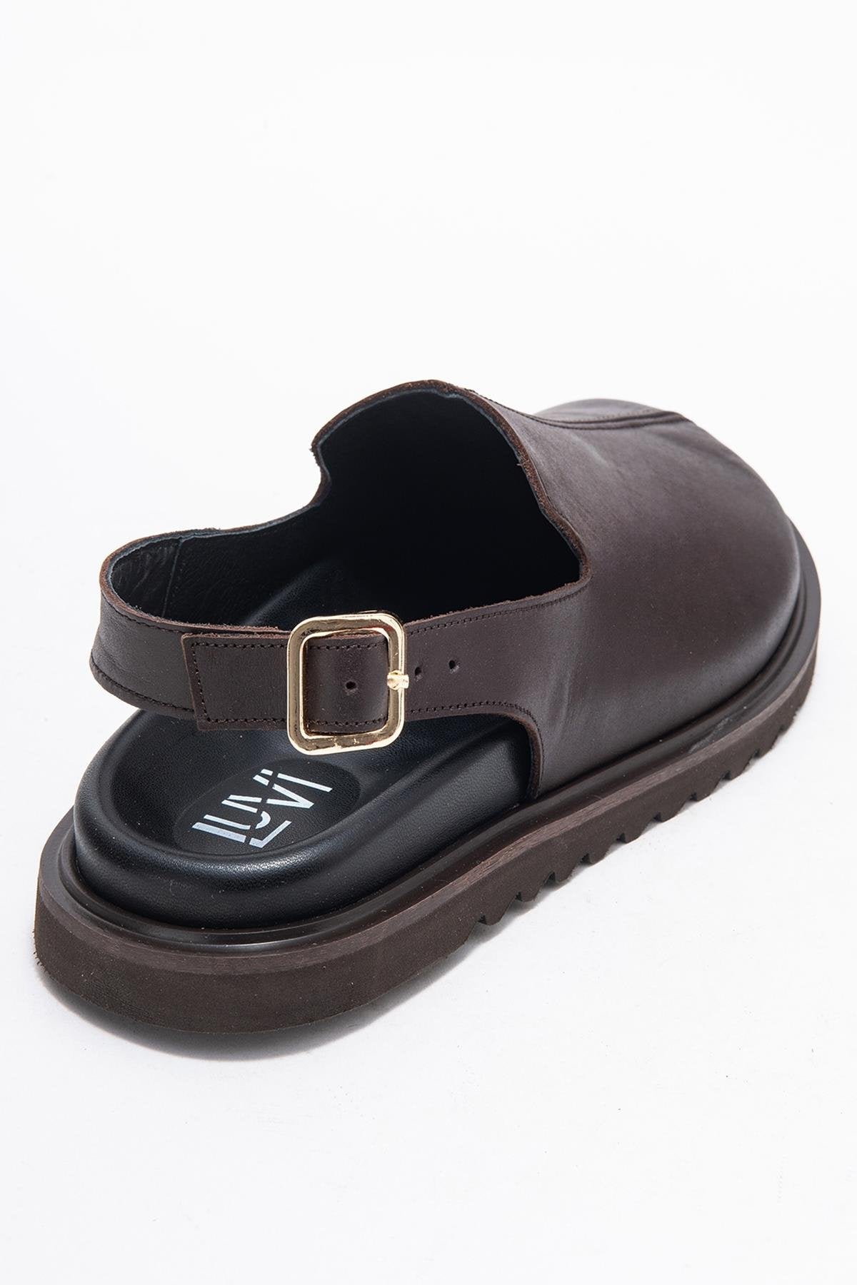 Laby - Brown Genuine Leather Sandal (Women)