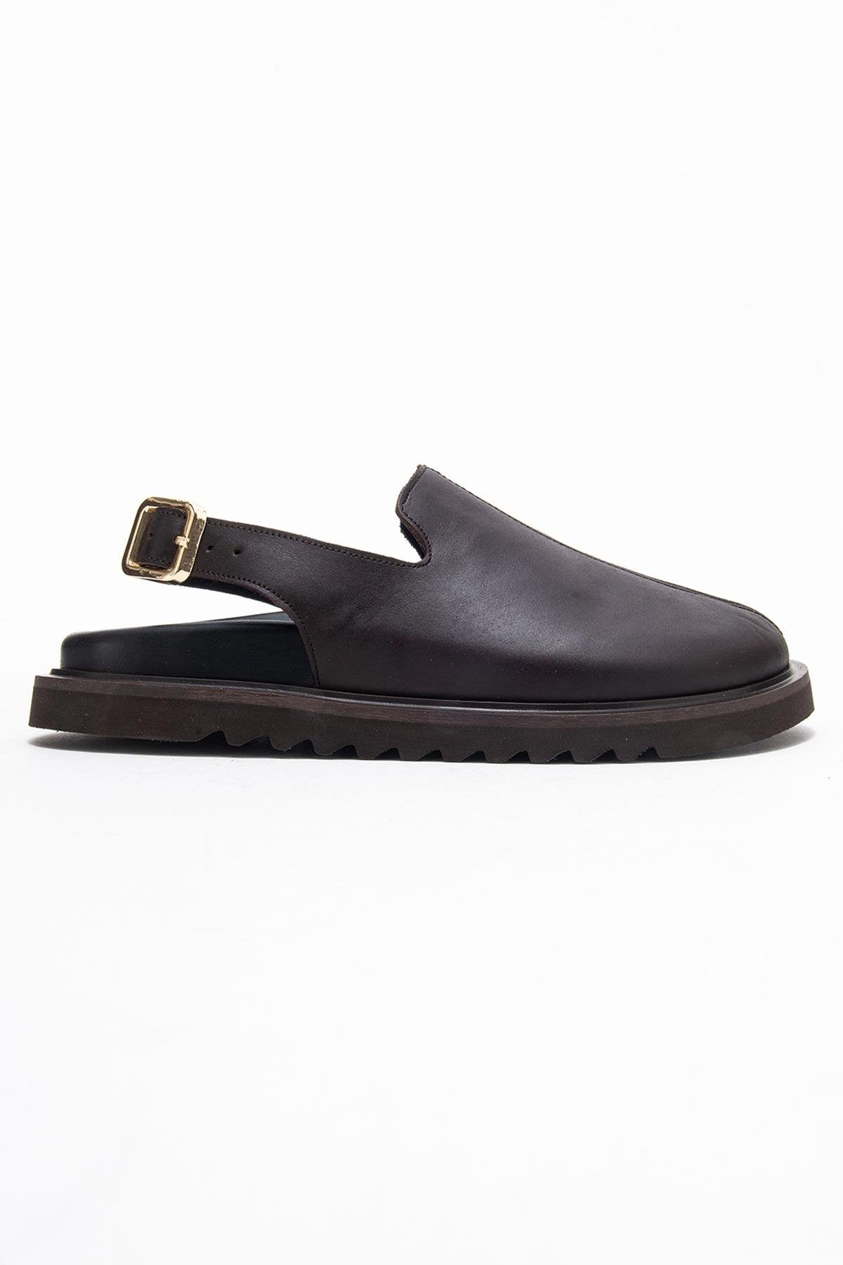 Laby - Brown Genuine Leather Sandal (Women)
