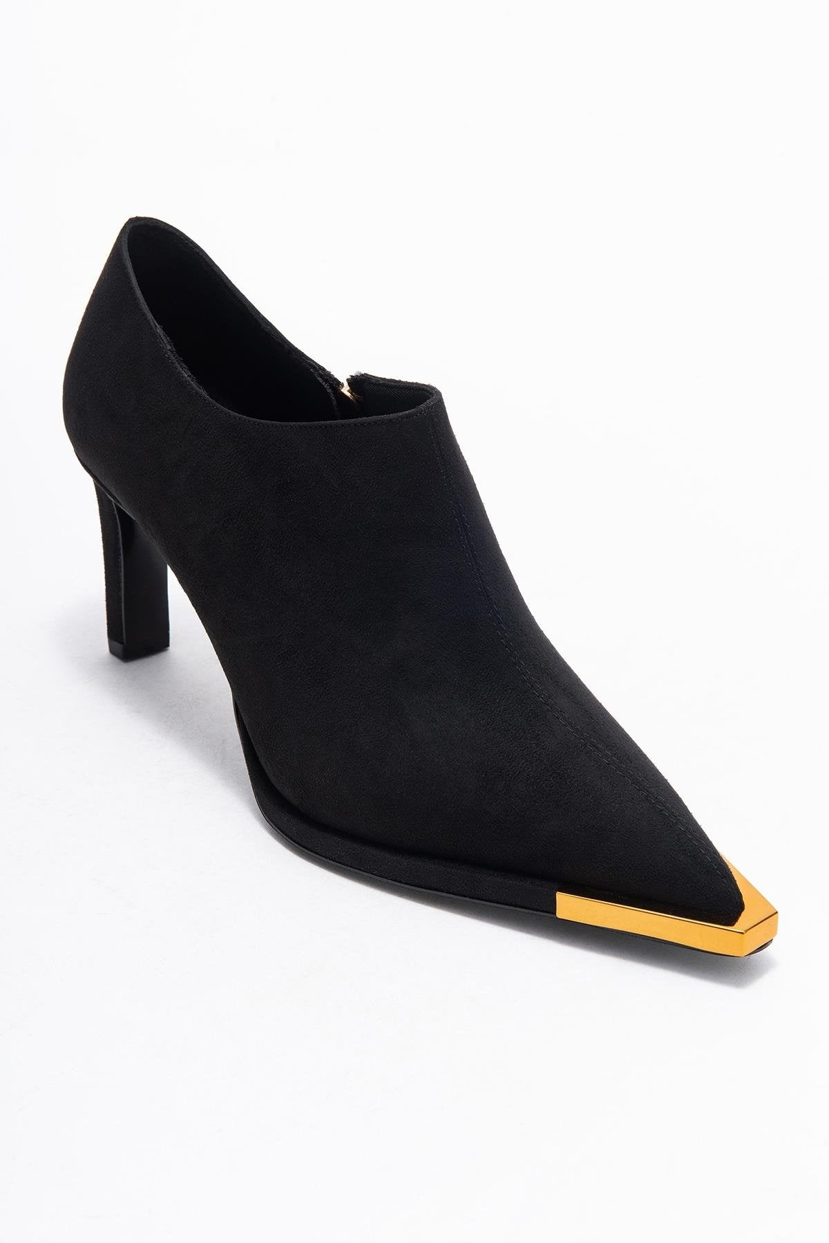 Sona - Black Ankle-Heel Shoe (Women)