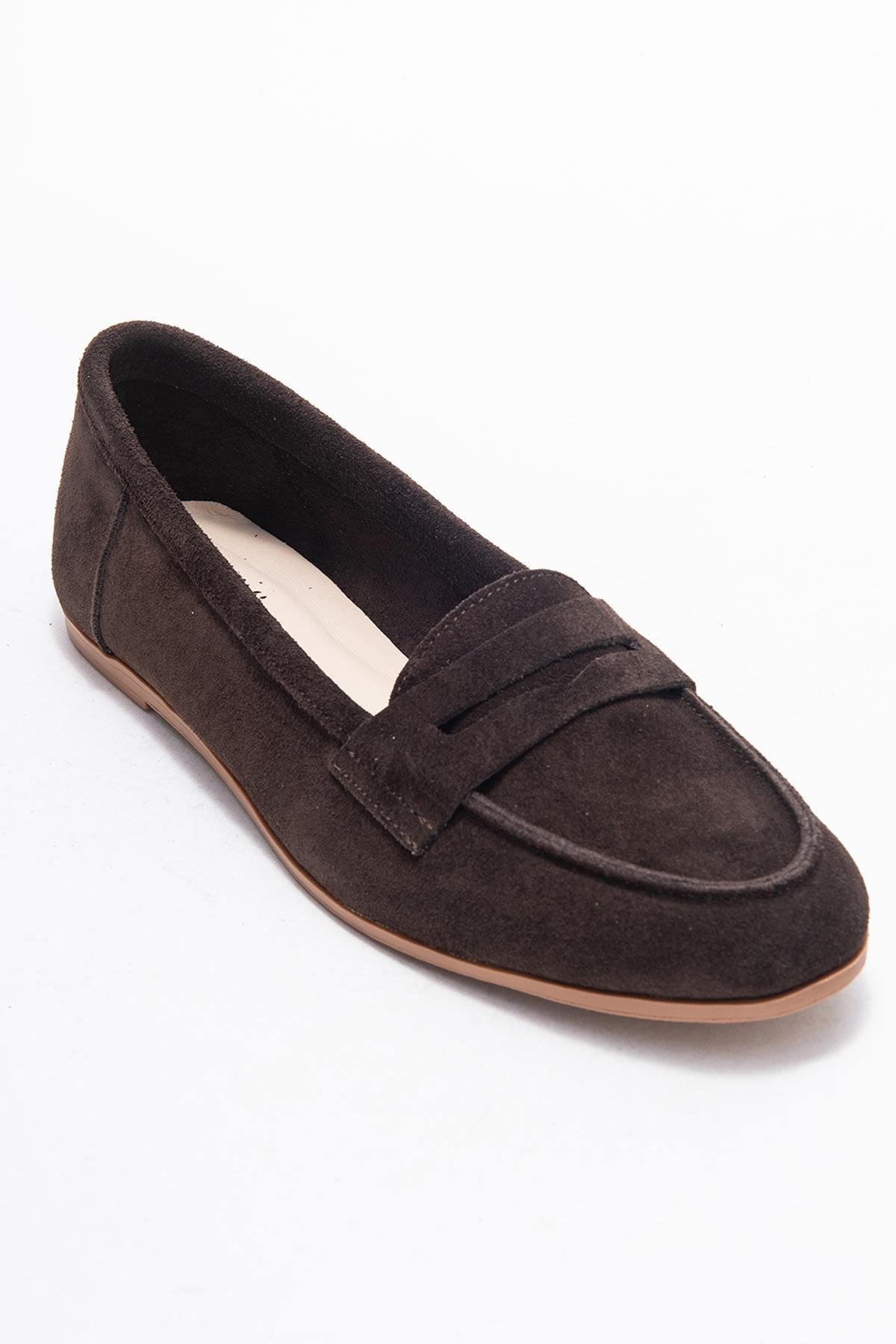 F02 - Brown Genuine Leather Loafer (Women)