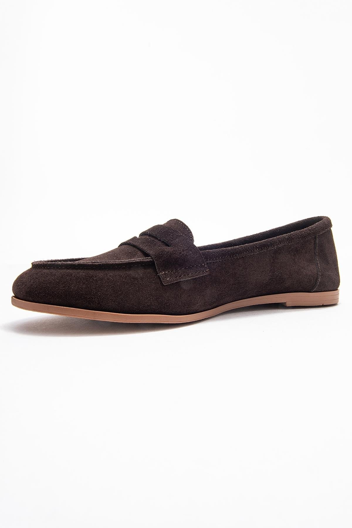 F02 - Brown Genuine Leather Loafer (Women)