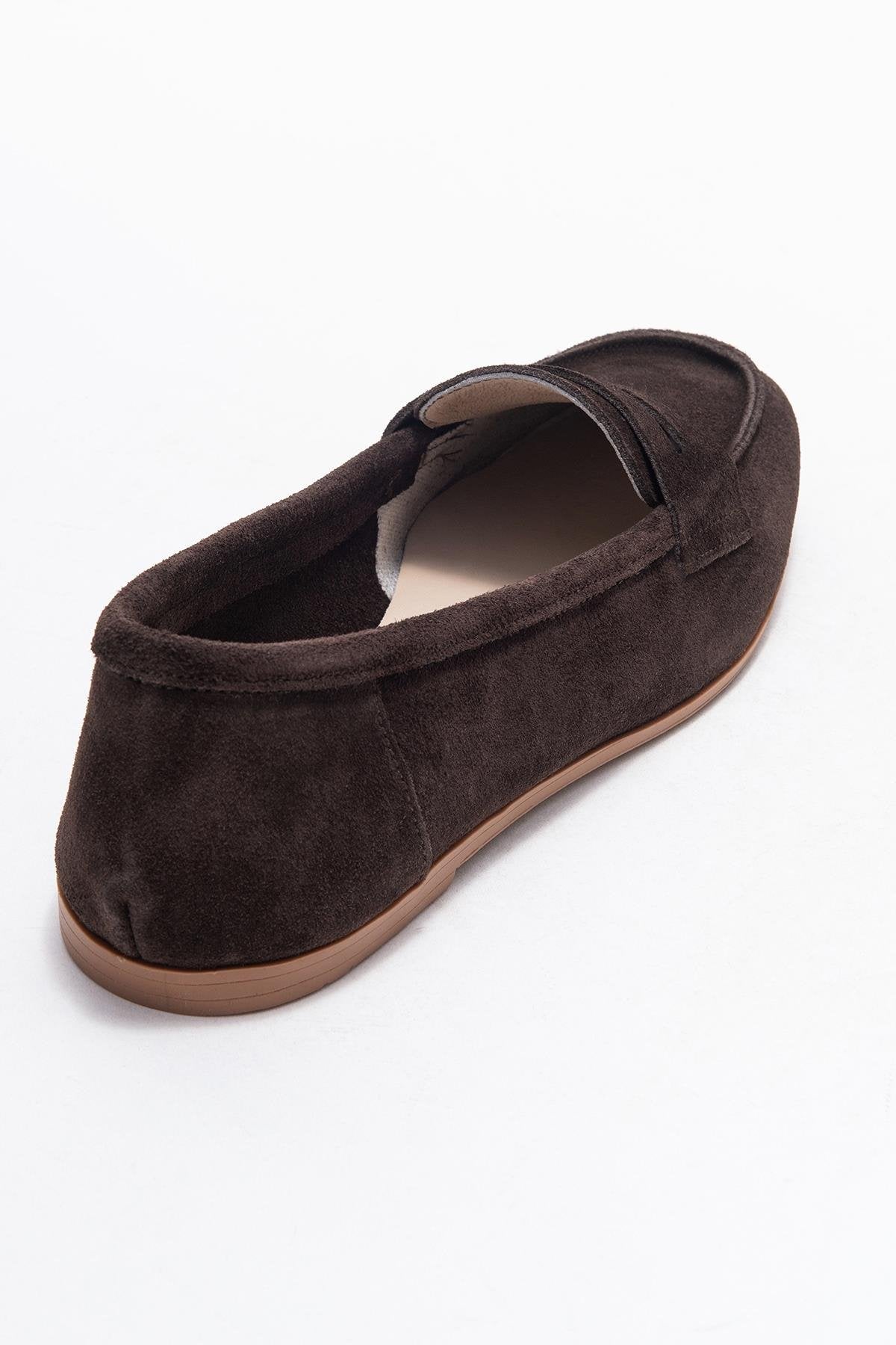 F02 - Brown Genuine Leather Loafer (Women)