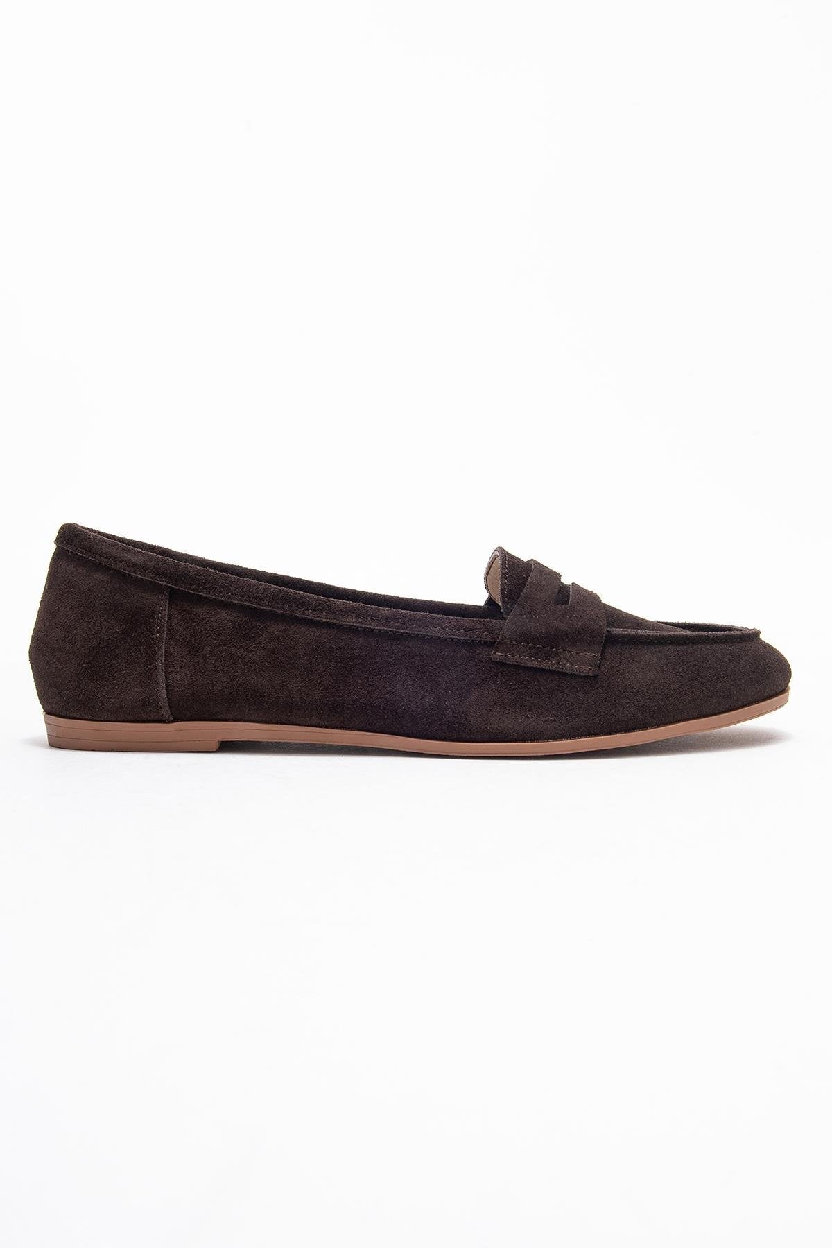 F02 - Brown Genuine Leather Loafer (Women)