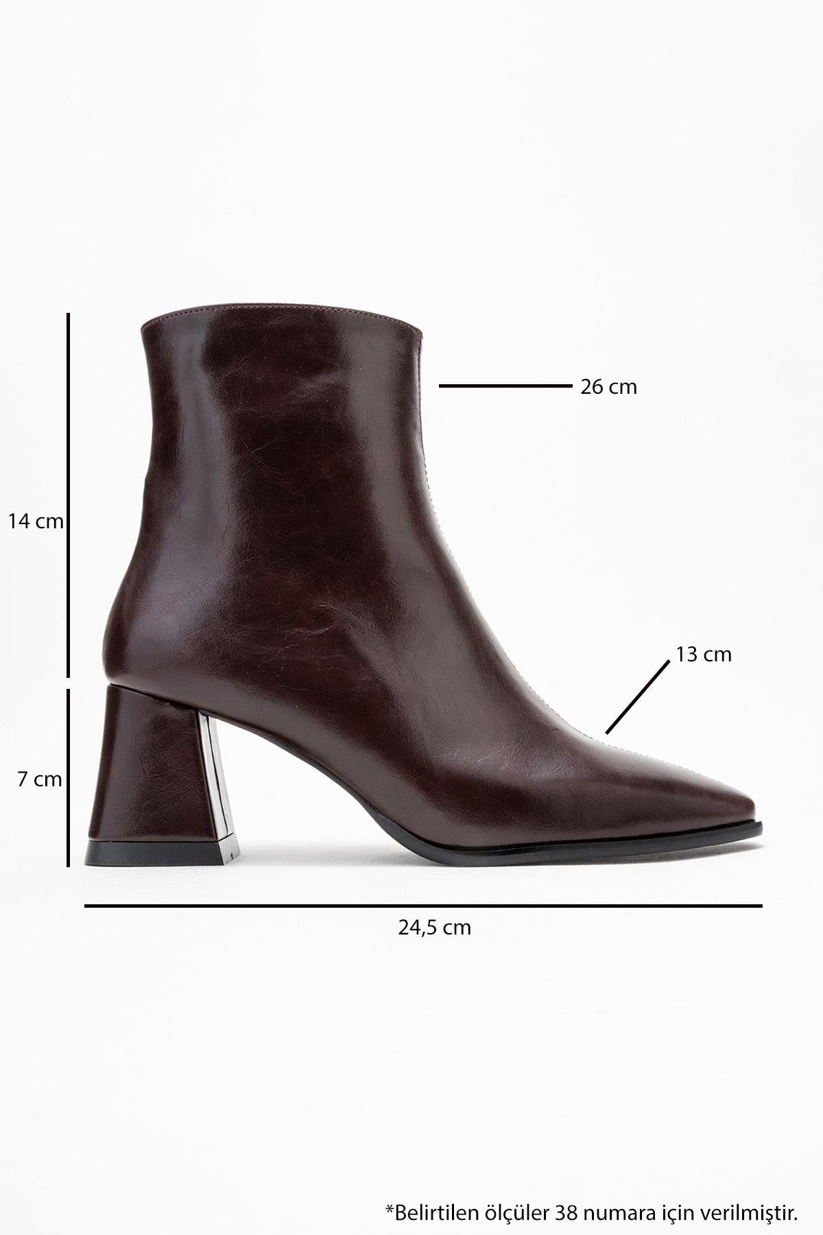 Arven - Burgundy Block Heel Ankle Boot (Women)