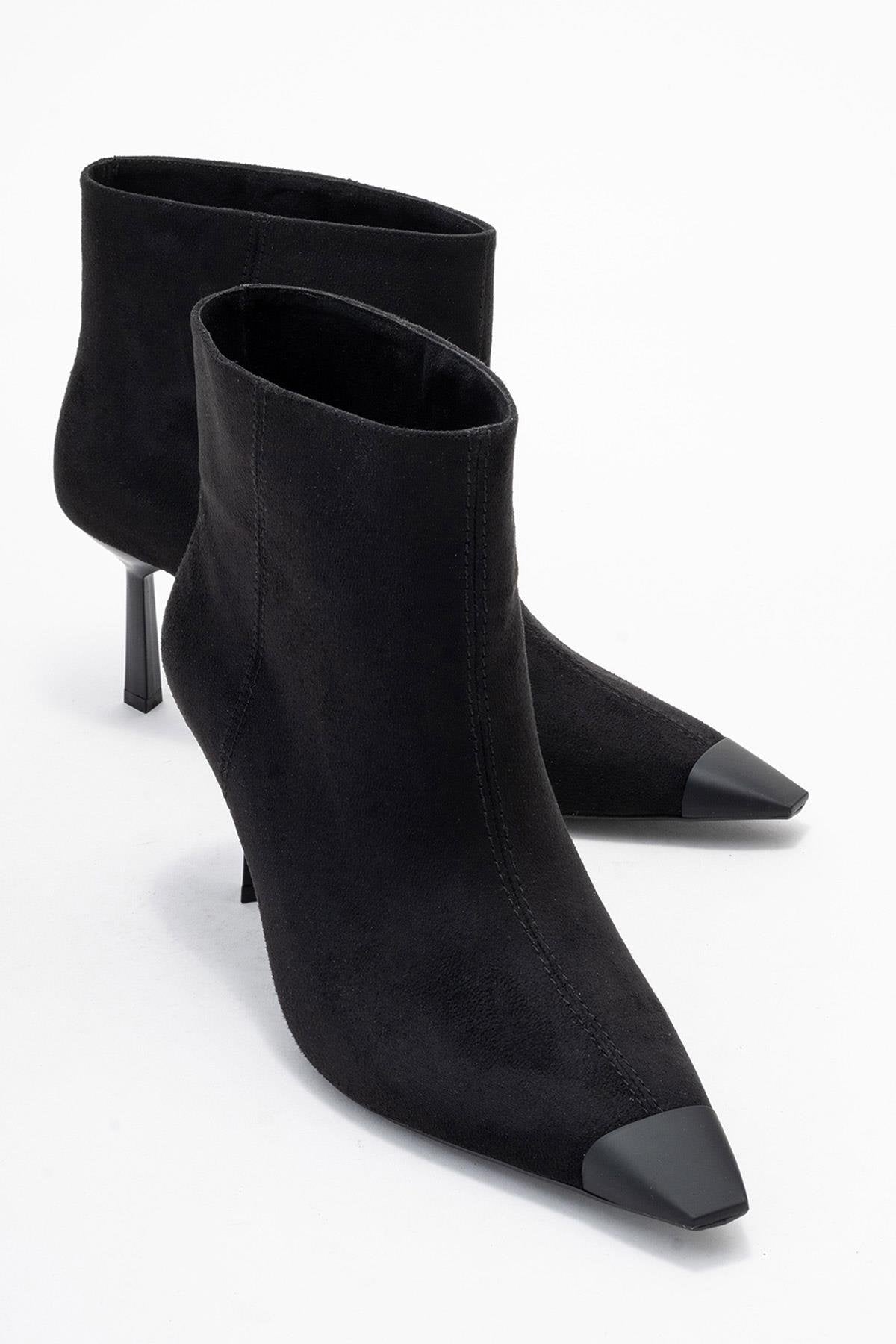 Rassel - Black Stiletto Heel Ankle Boot (Women)