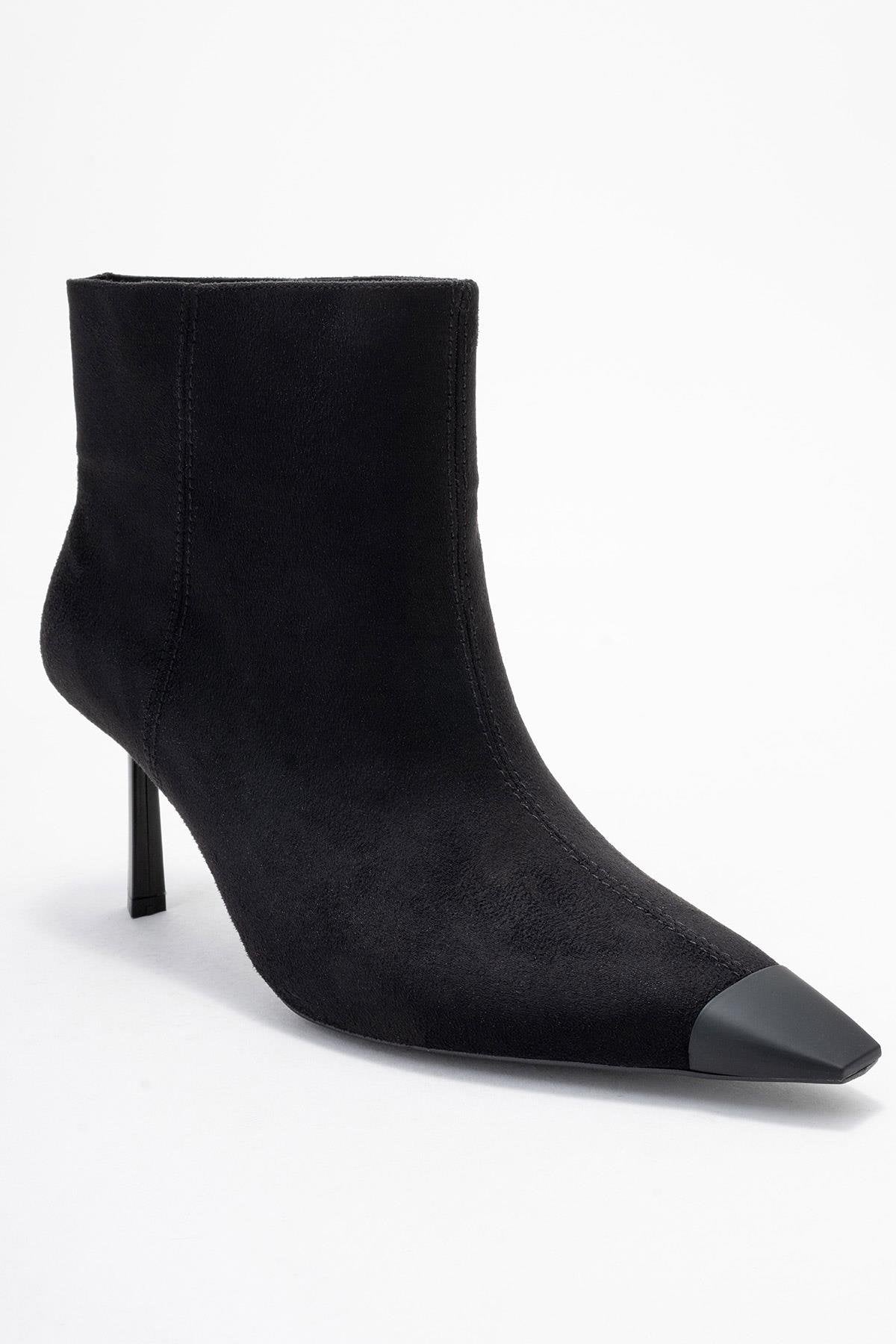 Rassel - Black Stiletto Heel Ankle Boot (Women)