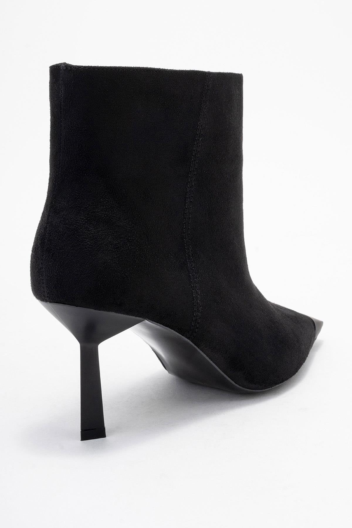 Rassel - Black Stiletto Heel Ankle Boot (Women)