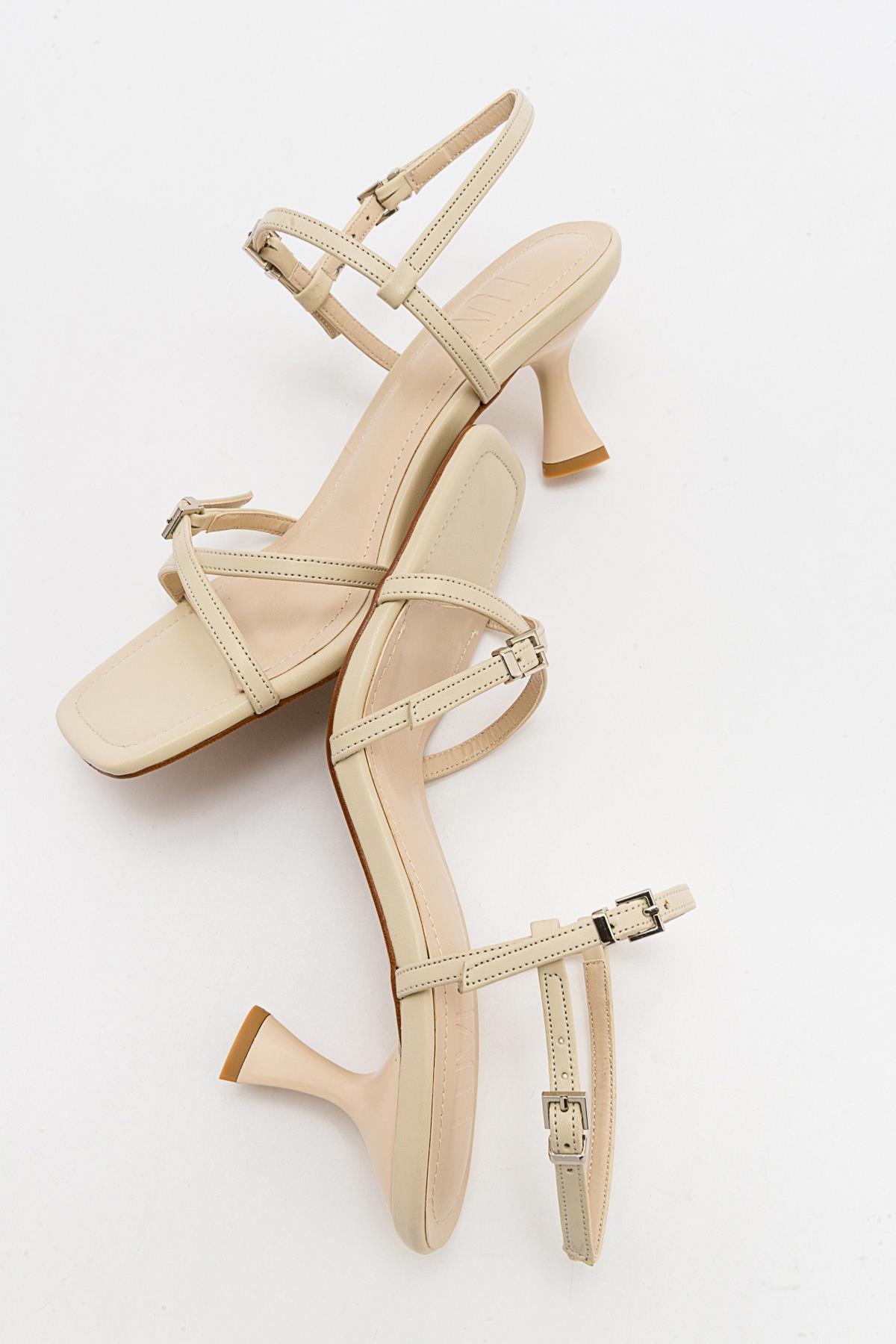 Nebel - Ecru Heeled Sandal (Women)