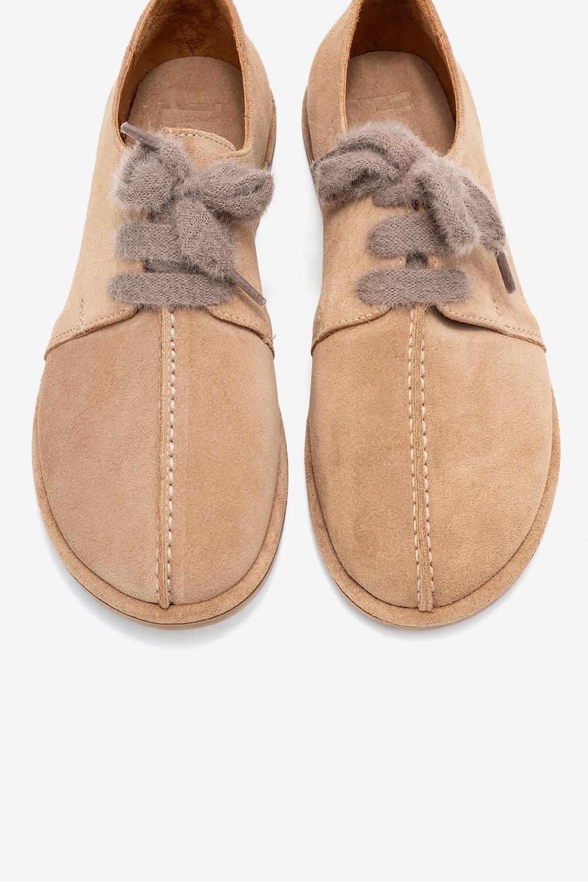 Denora - Beige Genuine Leather Casual Shoe (Women)