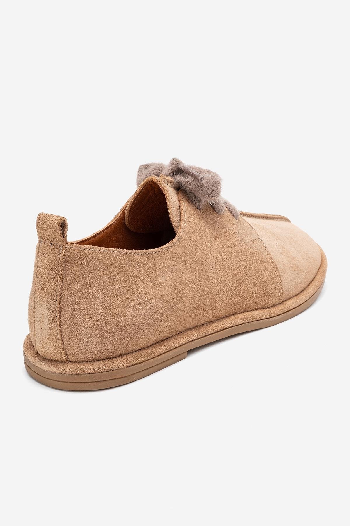 Denora - Beige Genuine Leather Casual Shoe (Women)