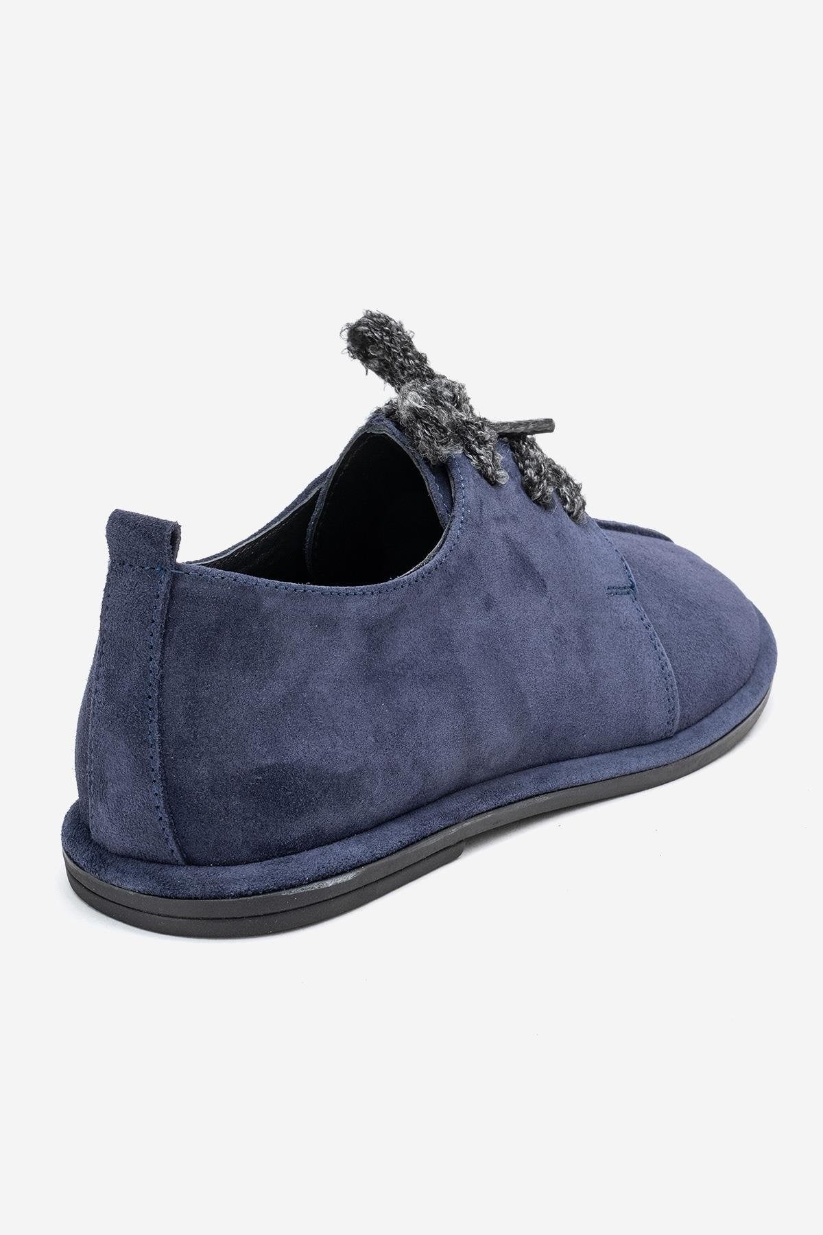 Denora - Navy Genuine Leather Casual Shoe (Women)