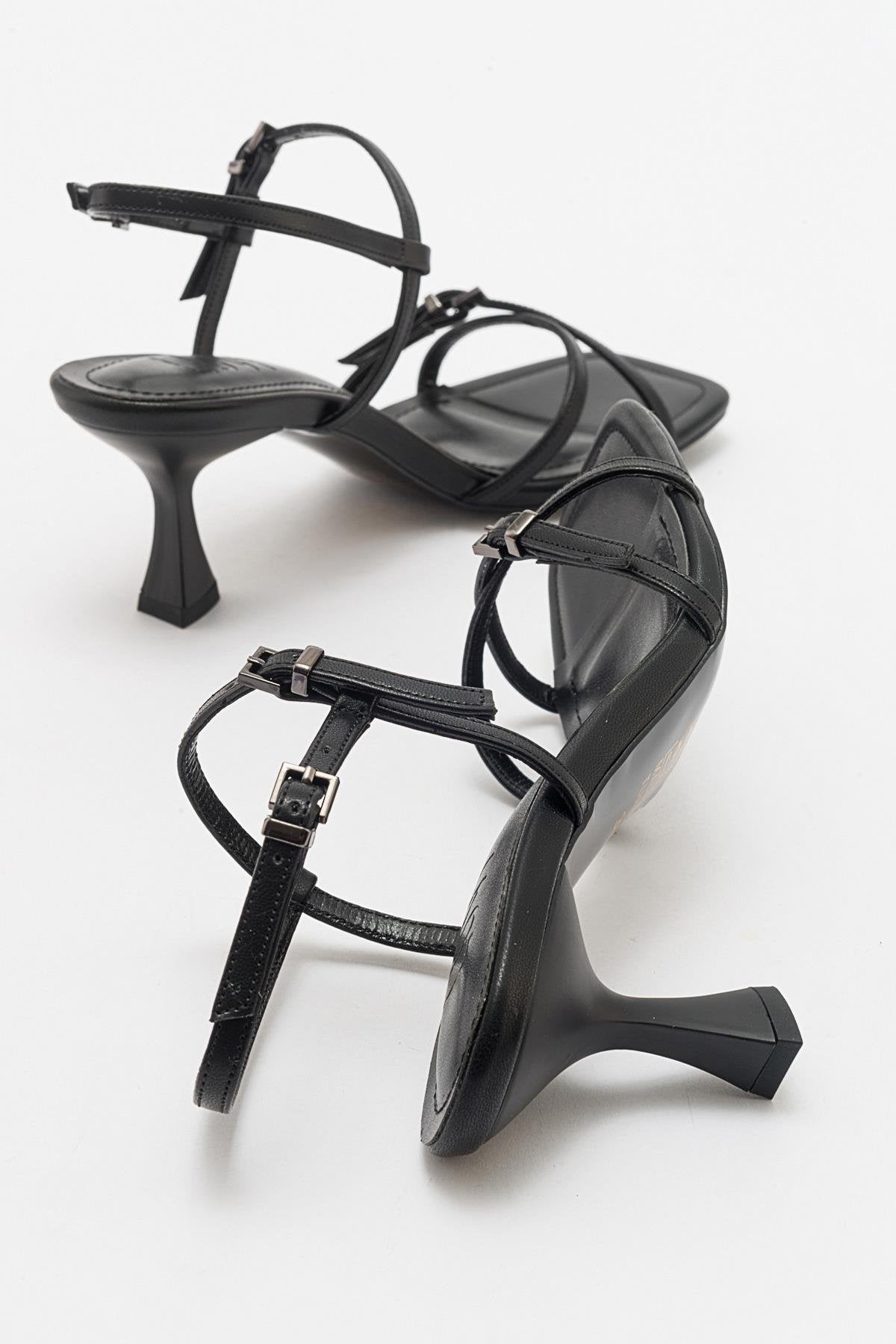 Nebel - Black Heeled Sandal (Women)