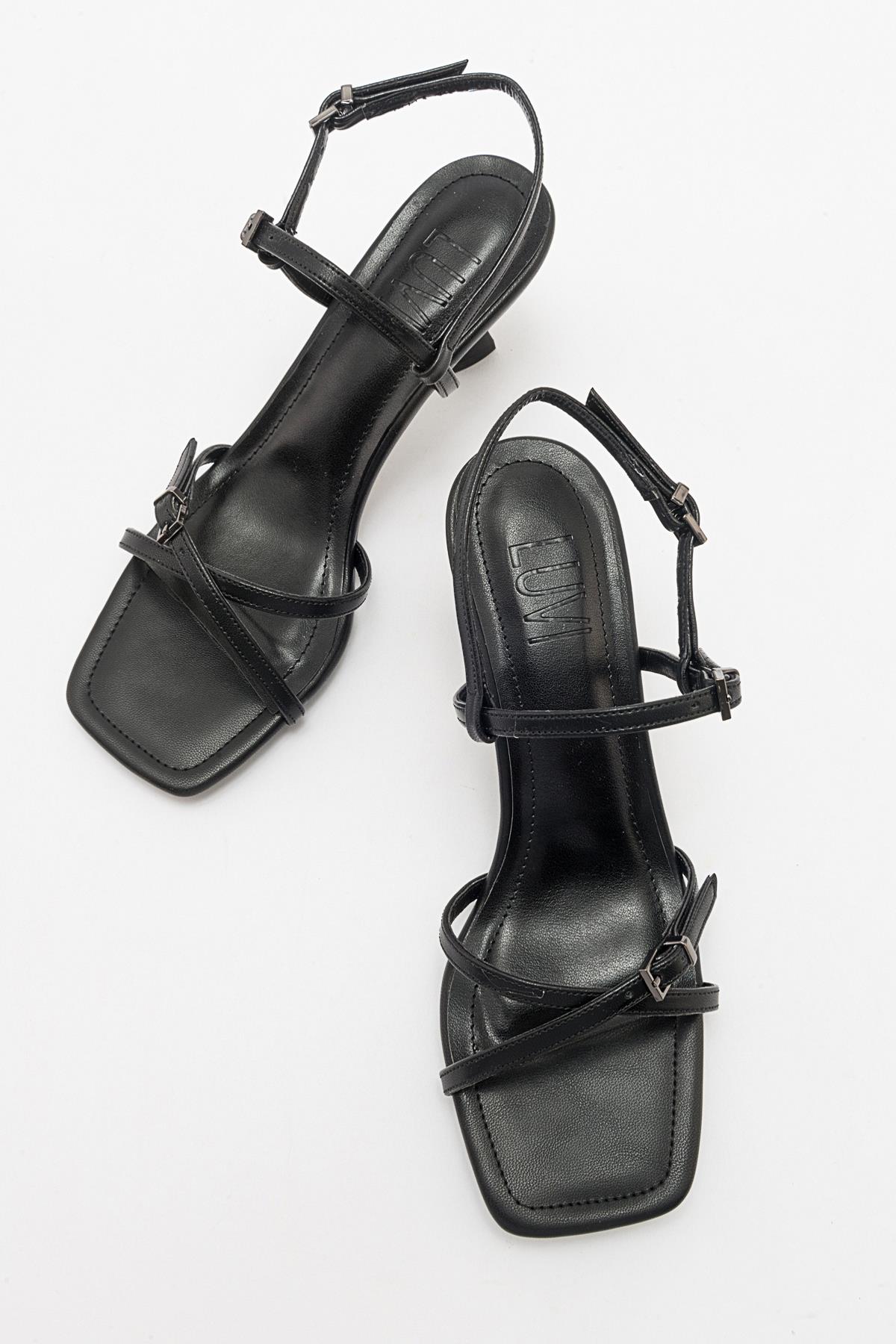 Nebel - Black Heeled Sandal (Women)