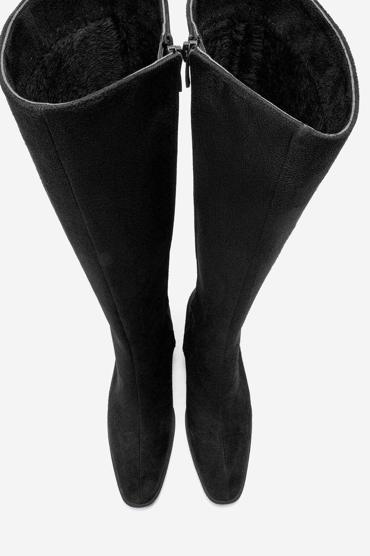 Venia - Black Block Heel Boot (Women)