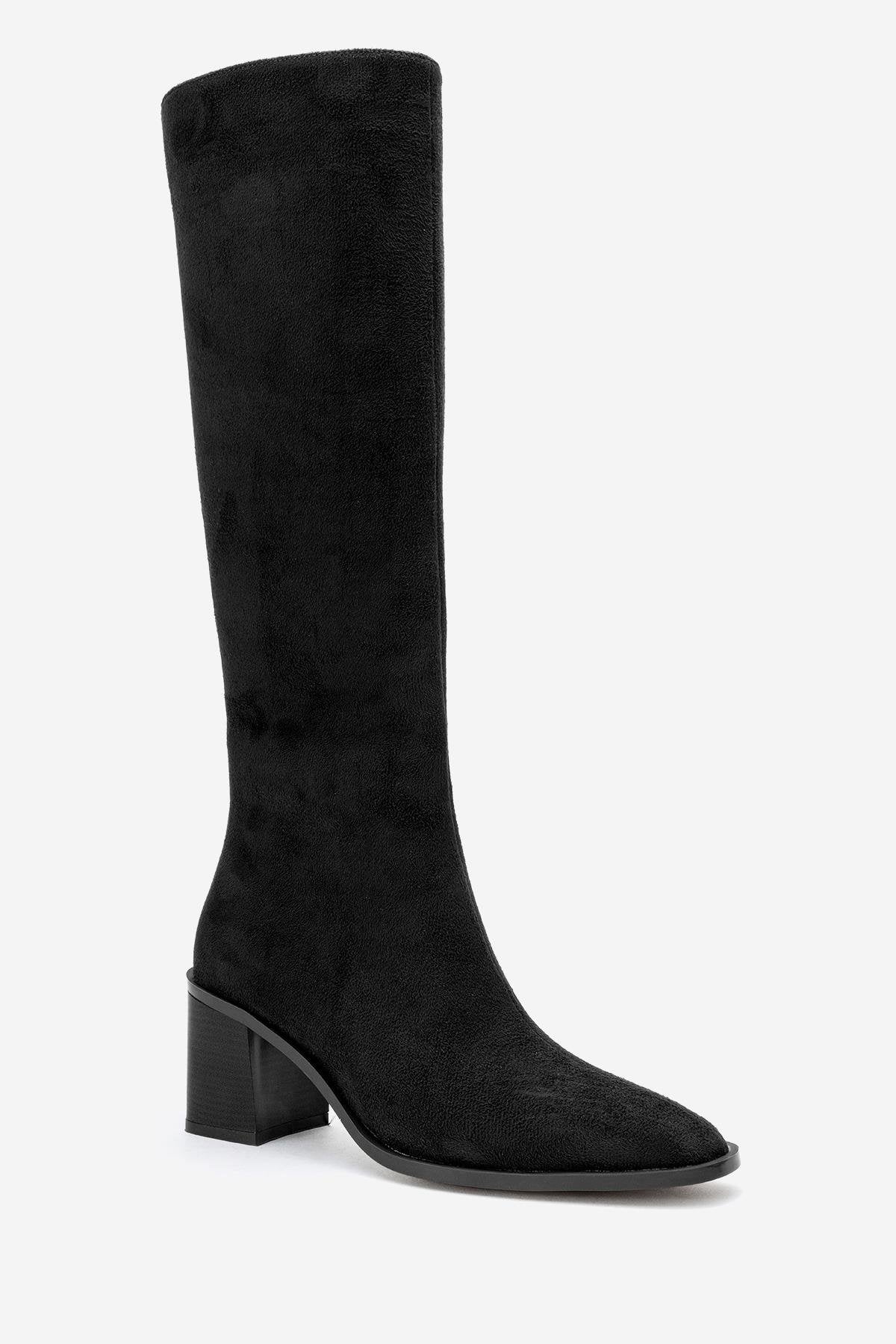 Venia - Black Block Heel Boot (Women)