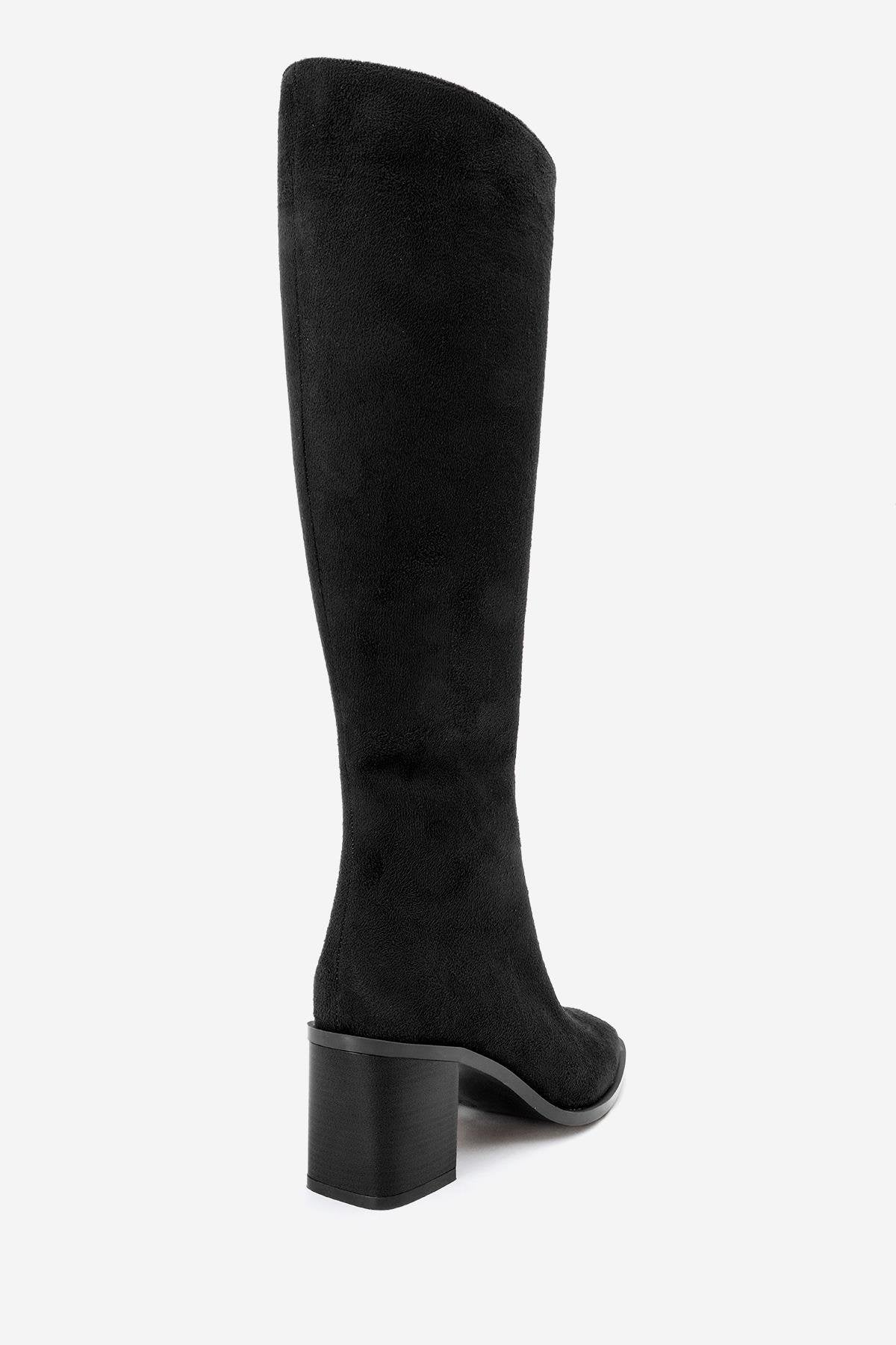Venia - Black Block Heel Boot (Women)