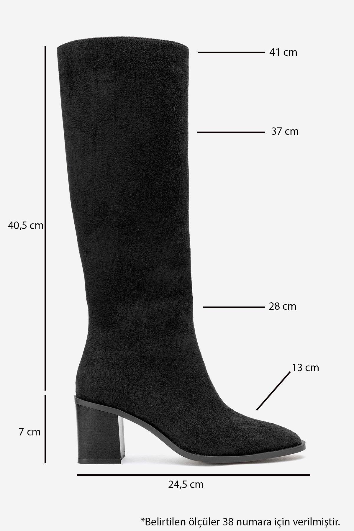 Venia - Black Block Heel Boot (Women)