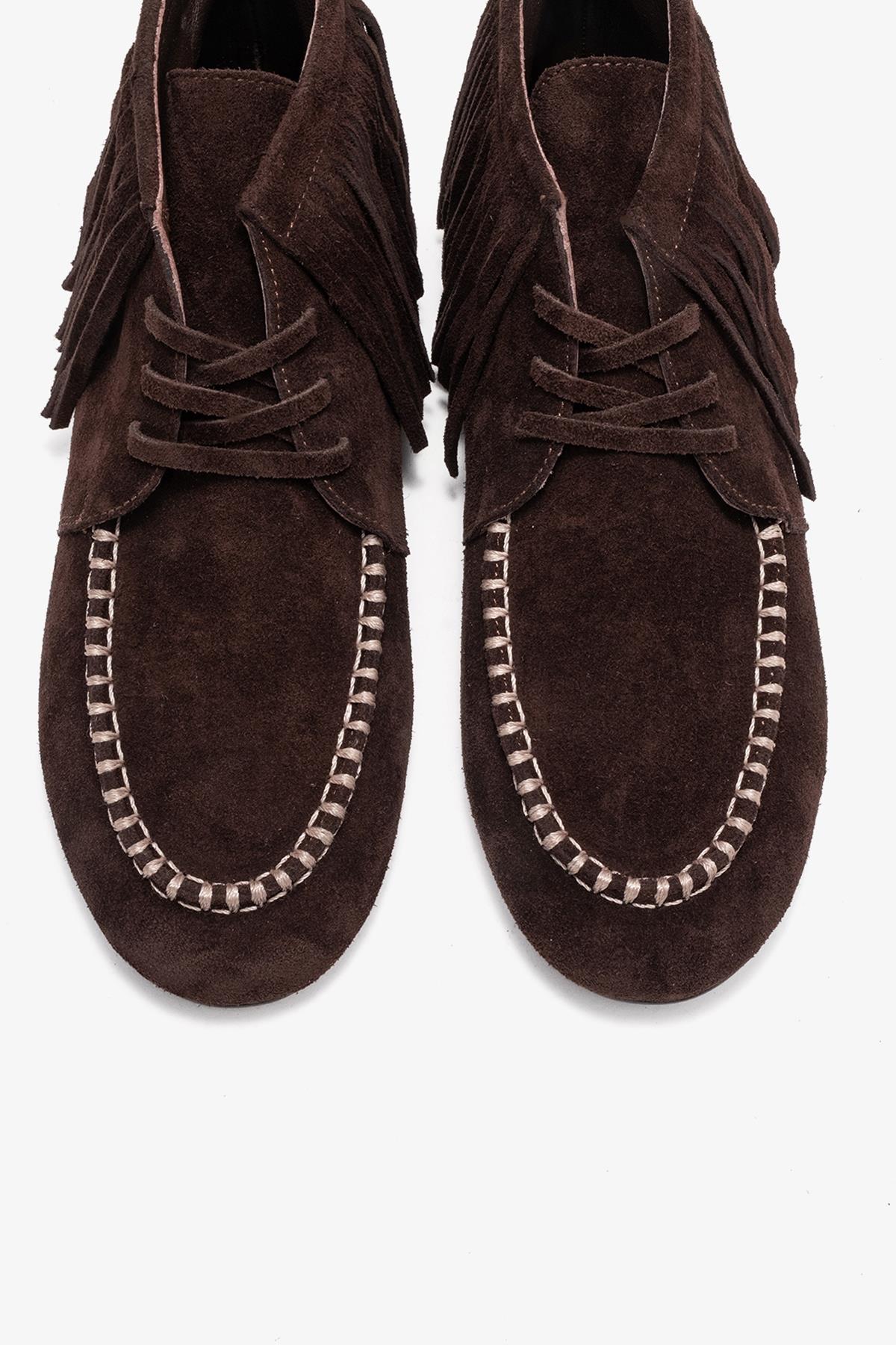 Raux - Brown Genuine Leather Ankle Boot (Women)