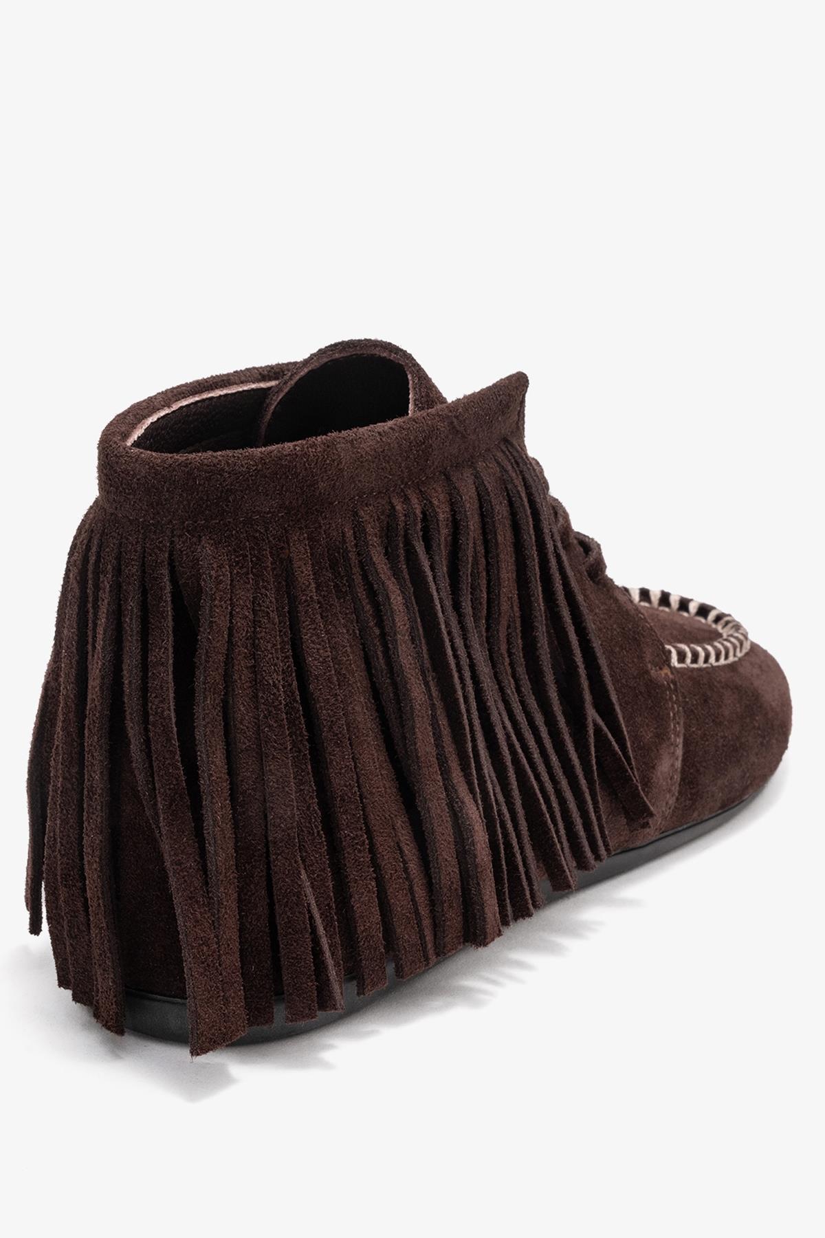 Raux - Brown Genuine Leather Ankle Boot (Women)