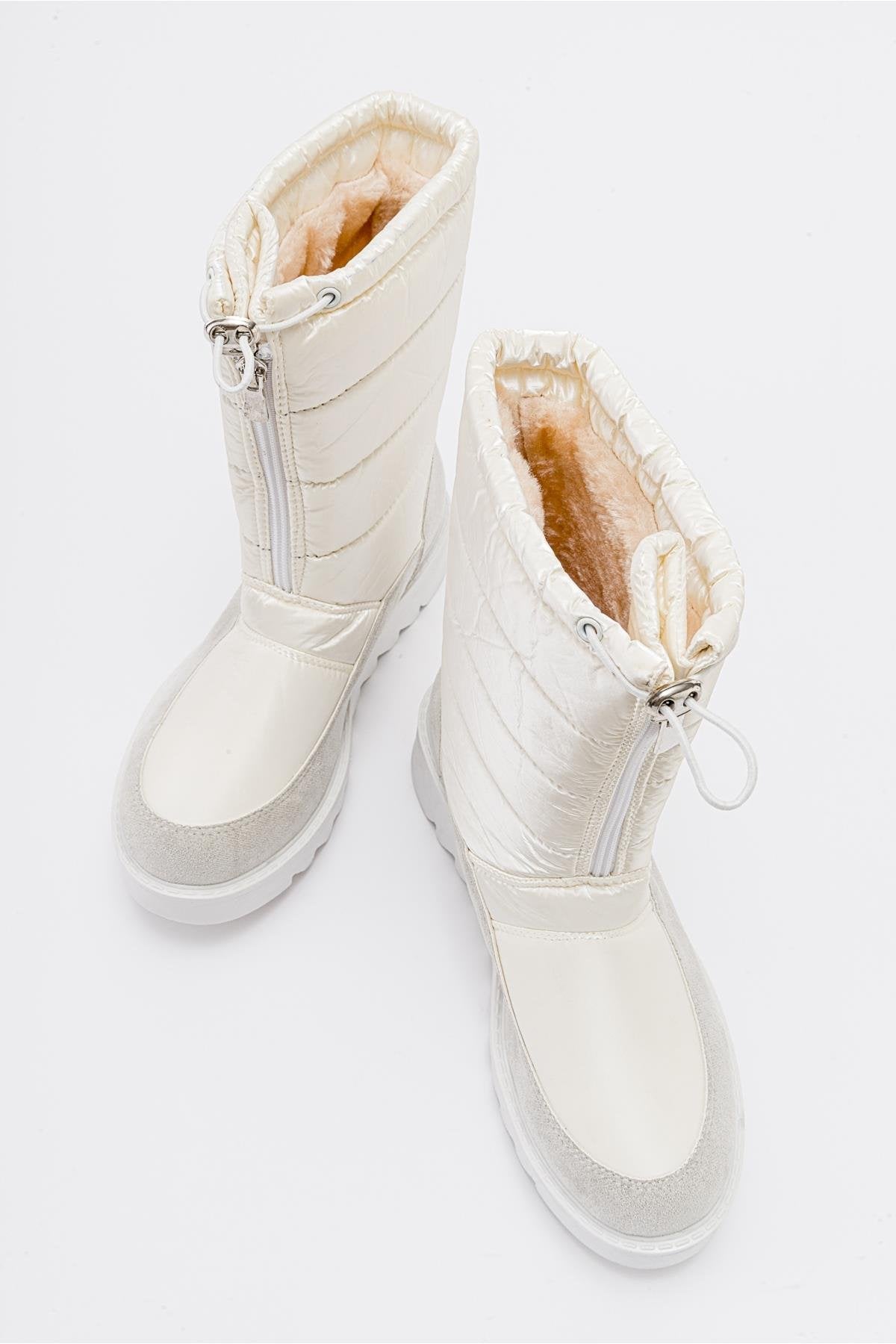 Vay - White Zip-Up Snow Boot (Women)