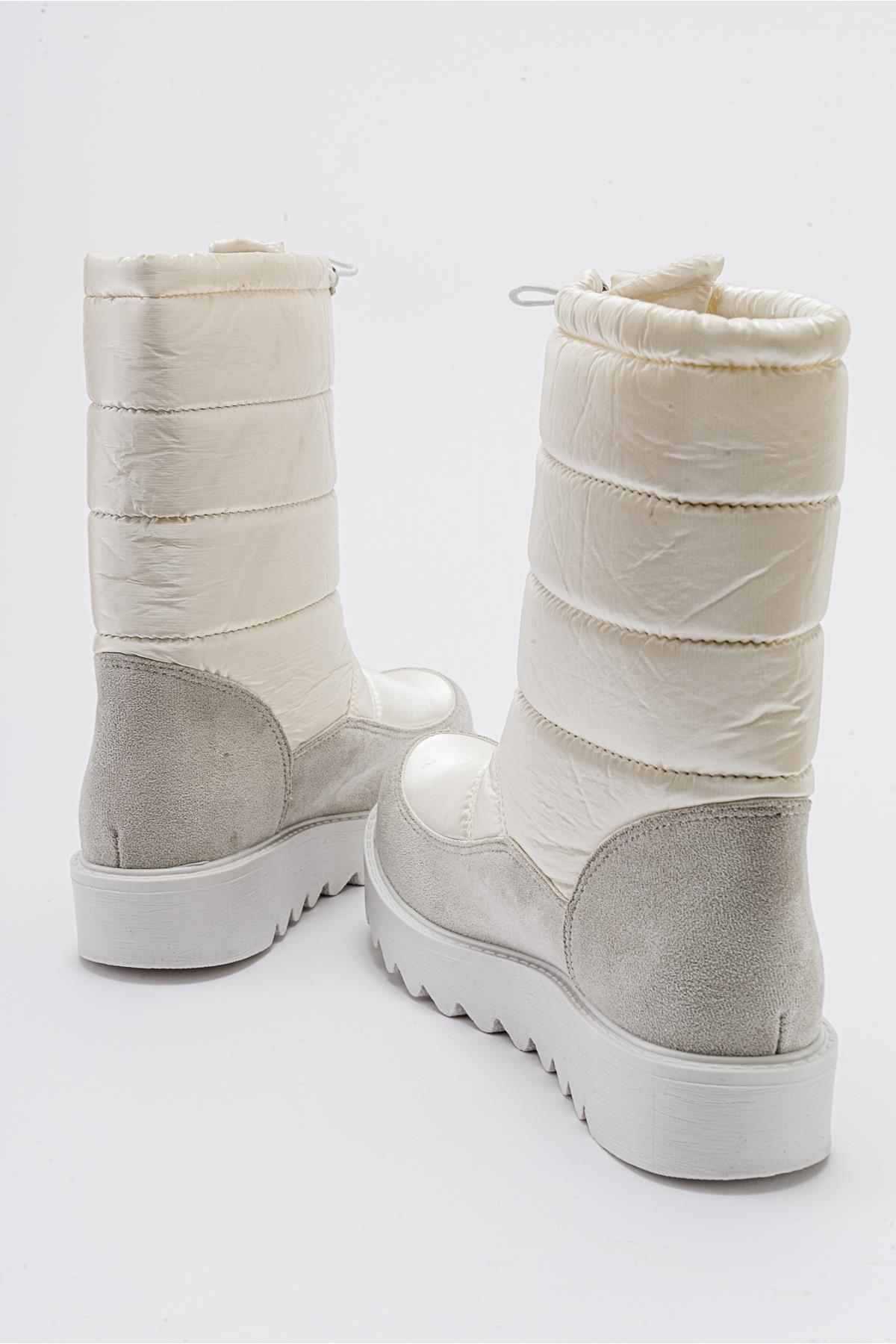 Vay - White Zip-Up Snow Boot (Women)