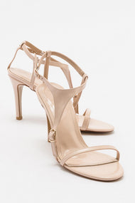 Molde - Beige Patent Stiletto Heel Shoe (Women)