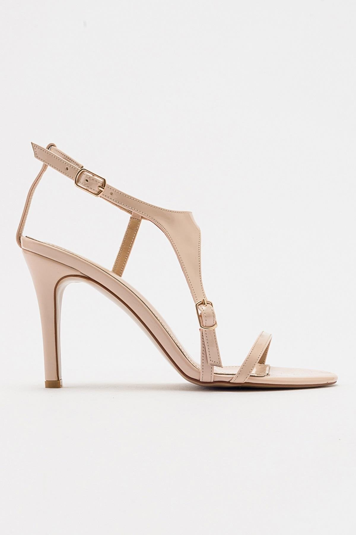 Molde - Beige Patent Stiletto Heel Shoe (Women)