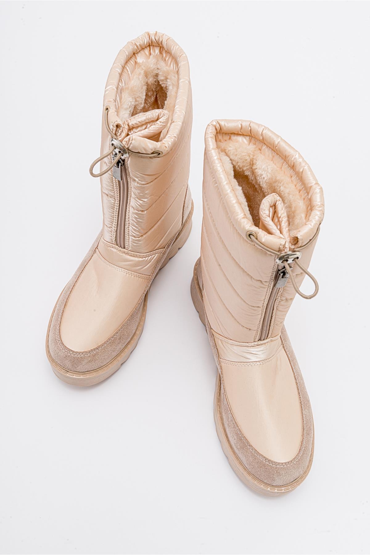 Vay - Nude Zip-Up Snow Boot (Women)