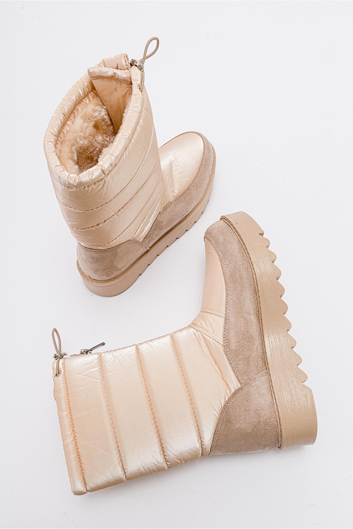 Vay - Nude Zip-Up Snow Boot (Women)