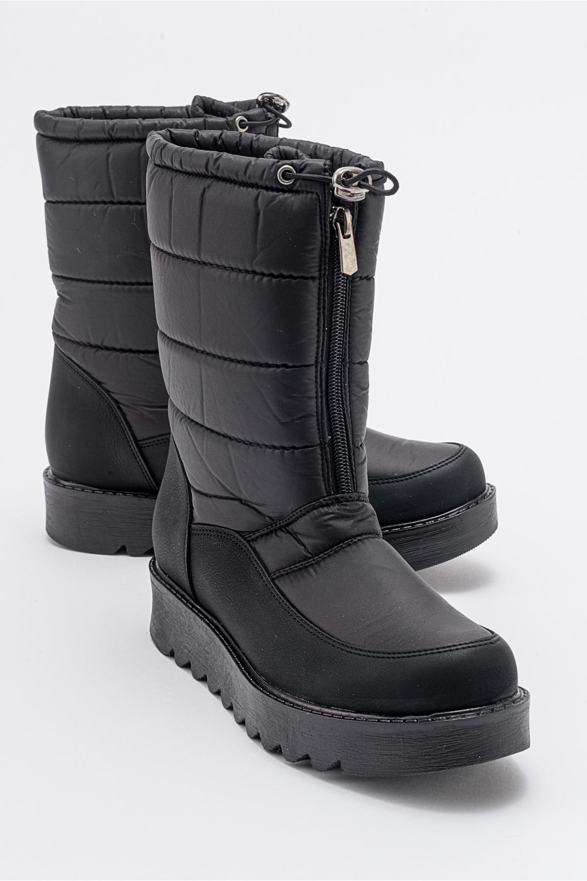 Vay - Black Zip-Up Snow Boot (Women)