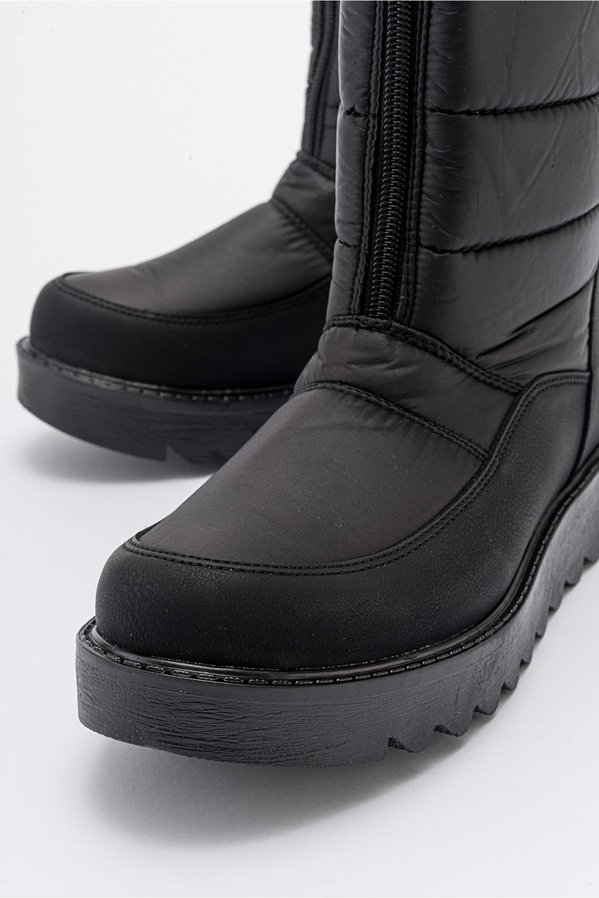 Vay - Black Zip-Up Snow Boot (Women)