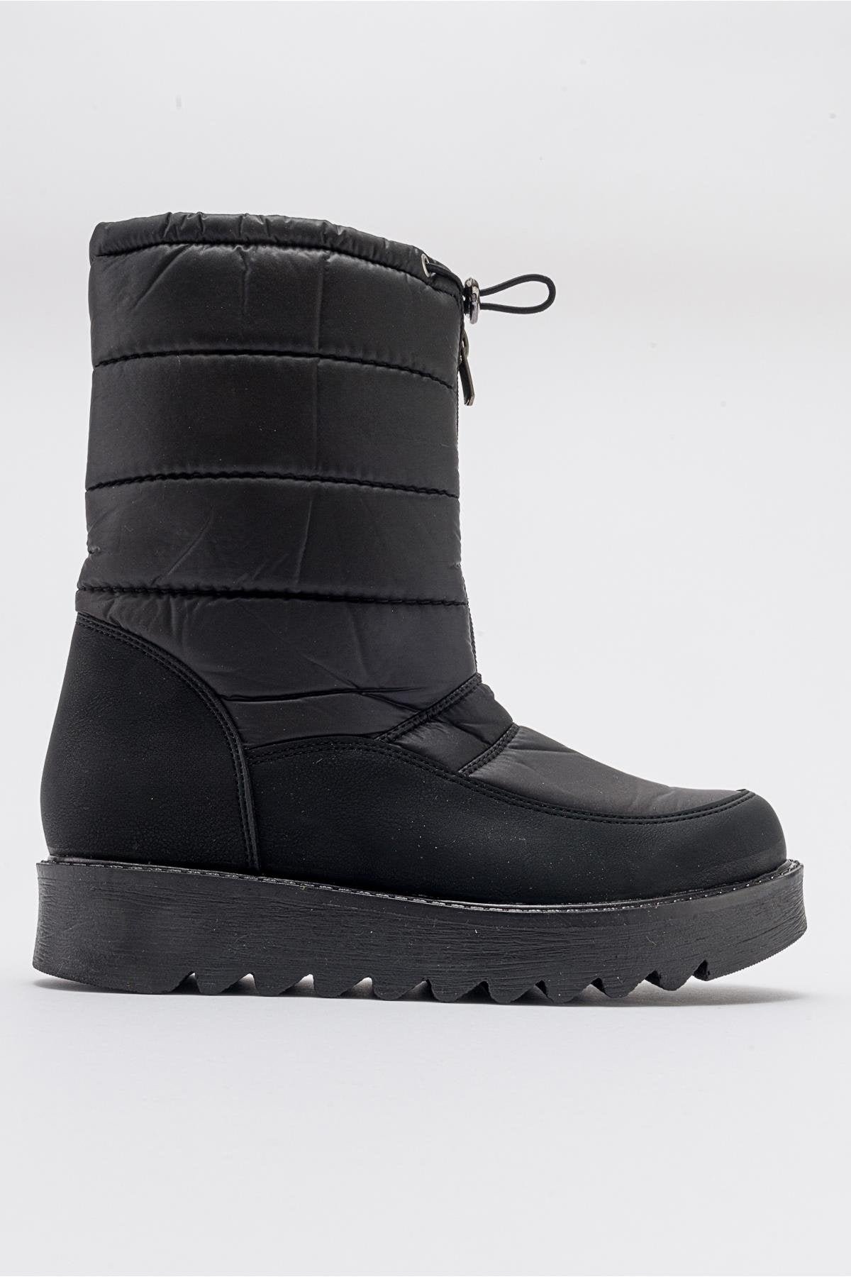 Vay - Black Zip-Up Snow Boot (Women)