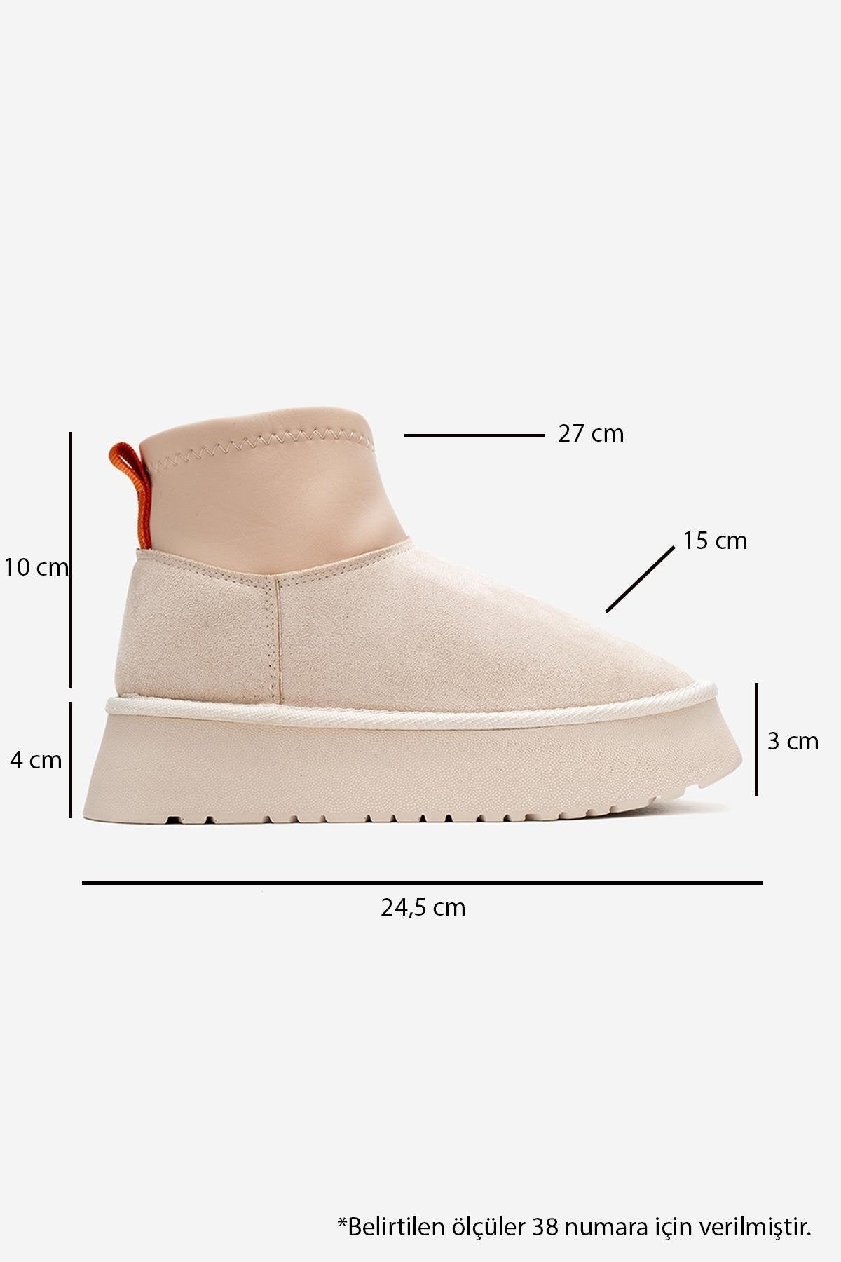 Ovar - Beige Suede Platform Boot (Women)