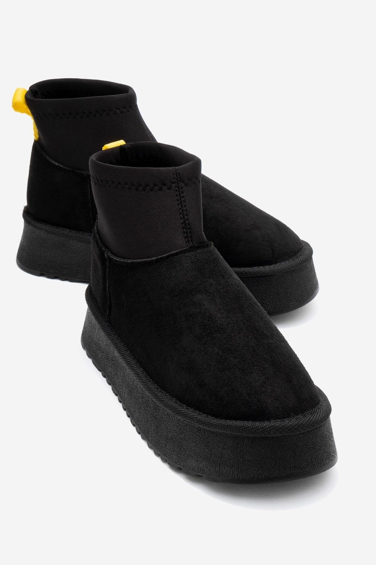 Ovar - Black Suede Platform Boot (Women)
