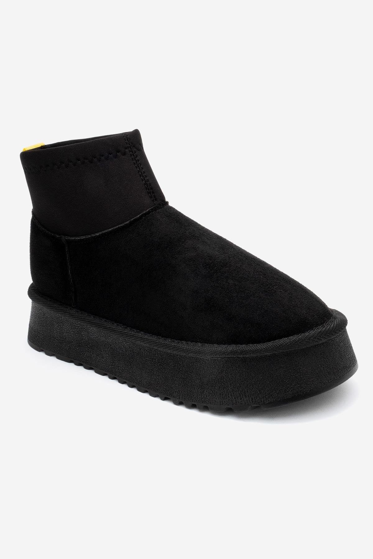 Ovar - Black Suede Platform Boot (Women)