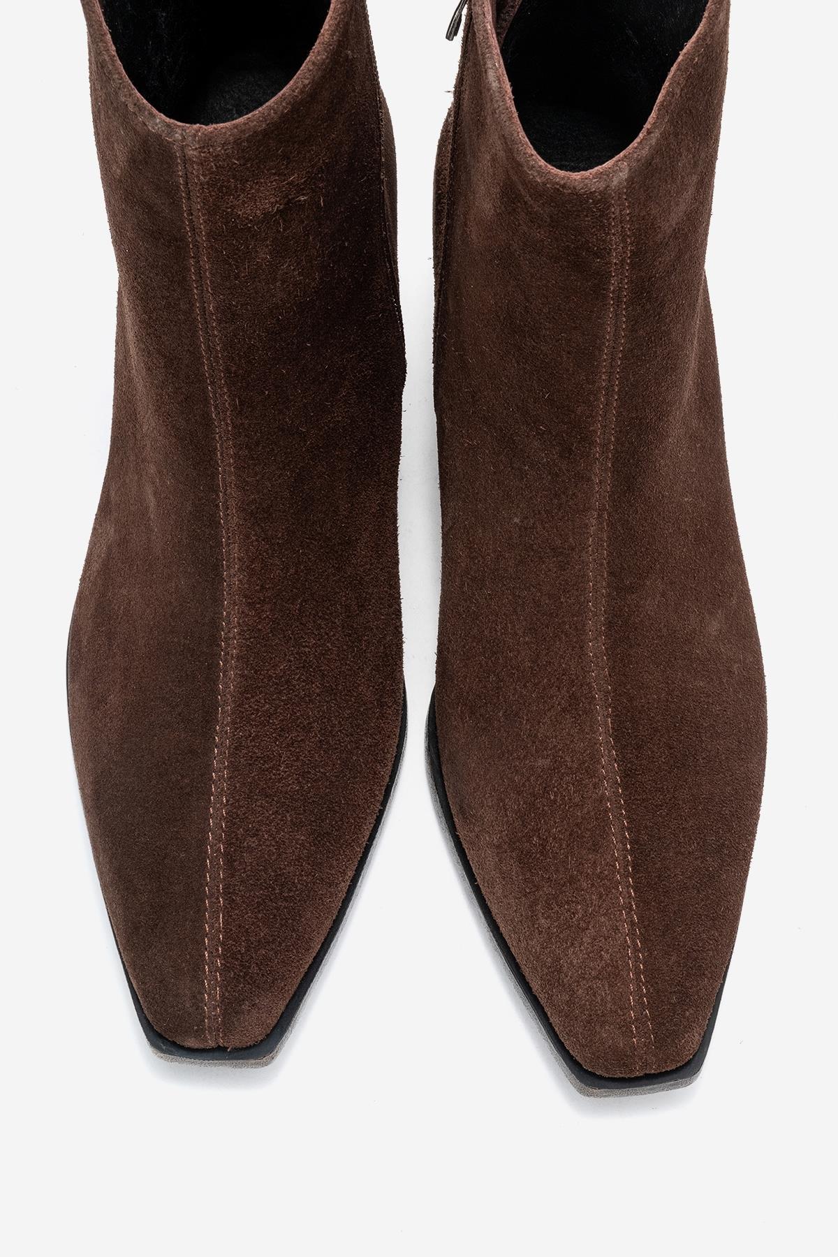 Lexia - Brown Genuine Leather Western Boot (Women)