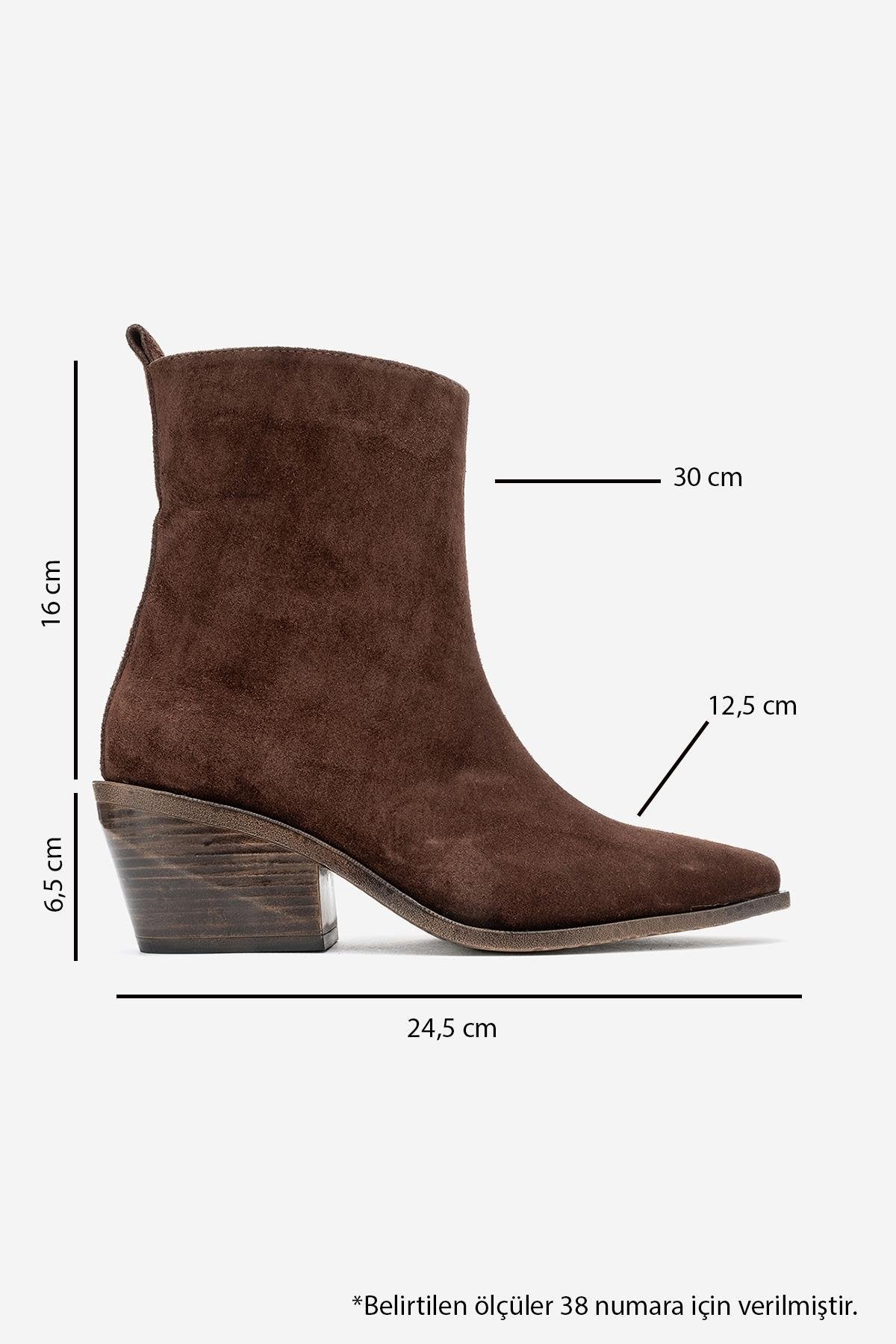 Lexia - Brown Genuine Leather Western Boot (Women)