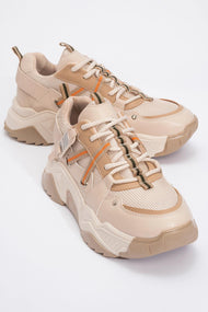 Maggie - Beige Sneakers (Women)