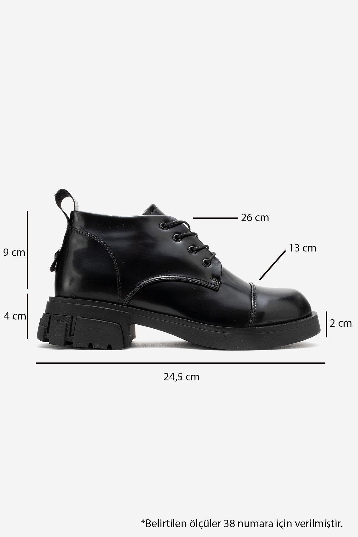 Lagom - Black Ankle Boot (Women)