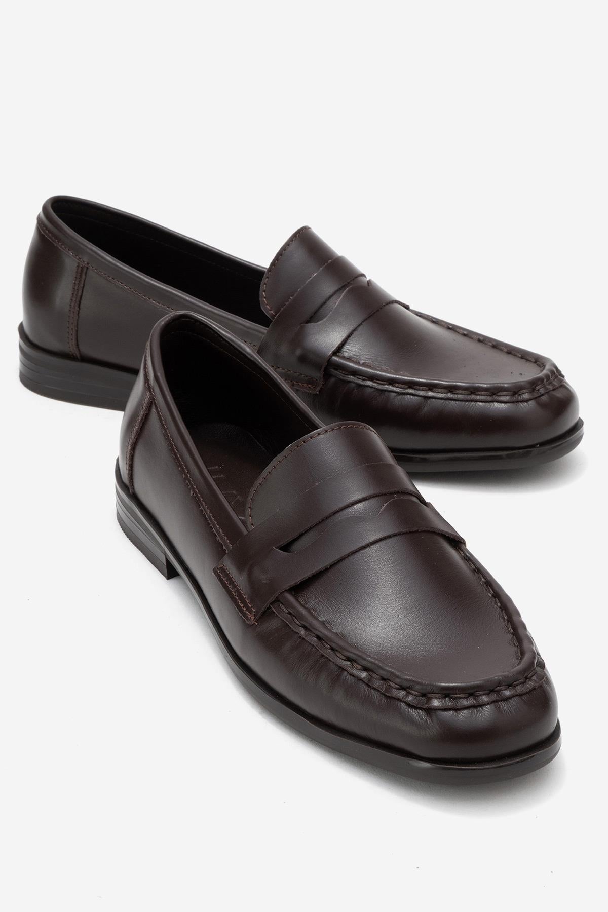Valia - Brown Genuine Leather Loafer (Women)
